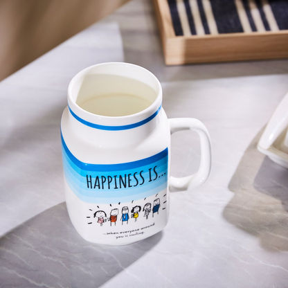 Happiness Is When Everyone Around You Is Smiling Mug - 350 ml