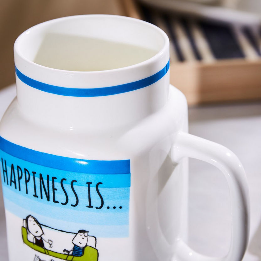 Happiness Is Chilling with Your Favorite Person Mug - 350 ml-Coffee & Tea Sets-image-2