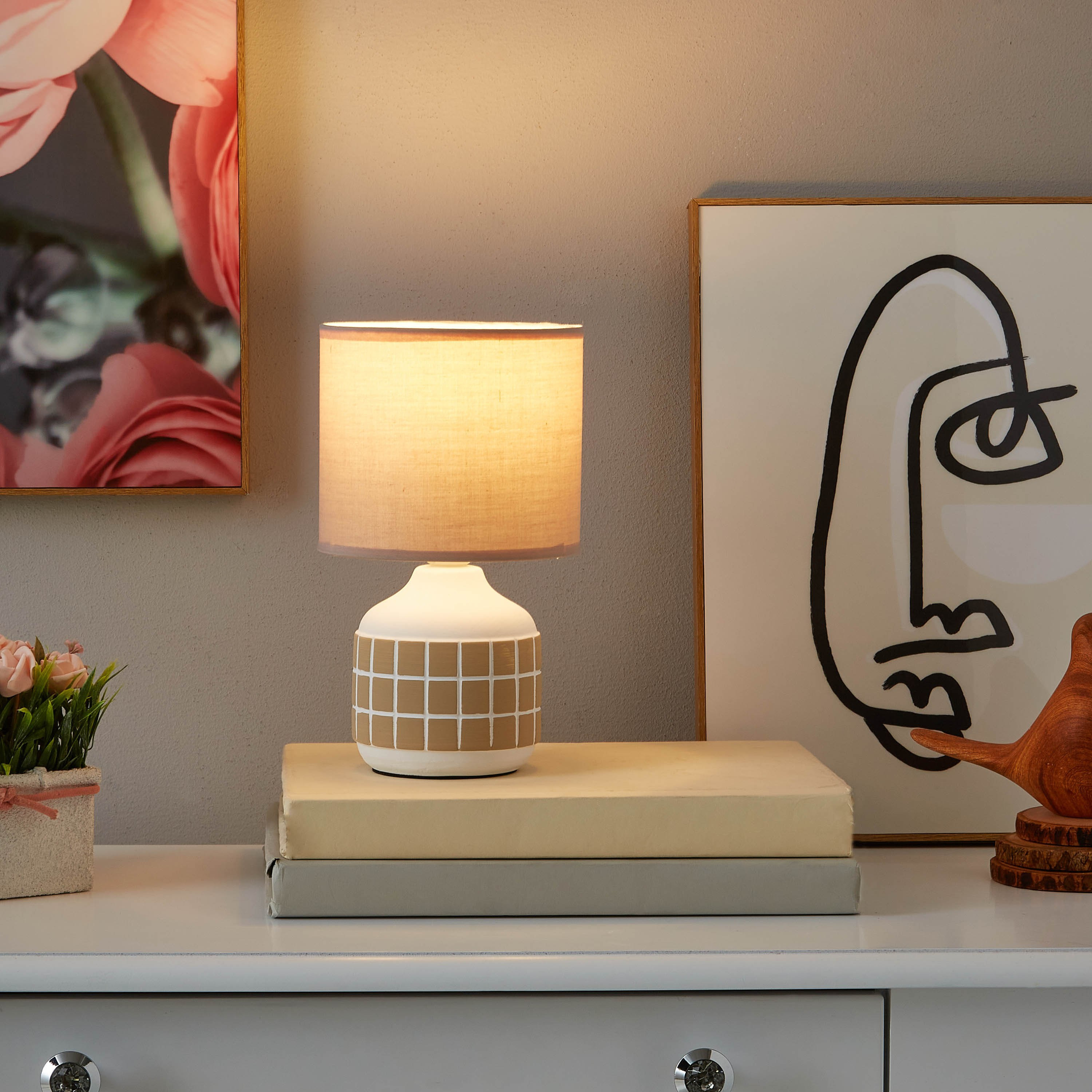 Gletan Ceramic Table Lamp - 30 cm-hbxlivingroom-lighting-tablelamps-image-4
