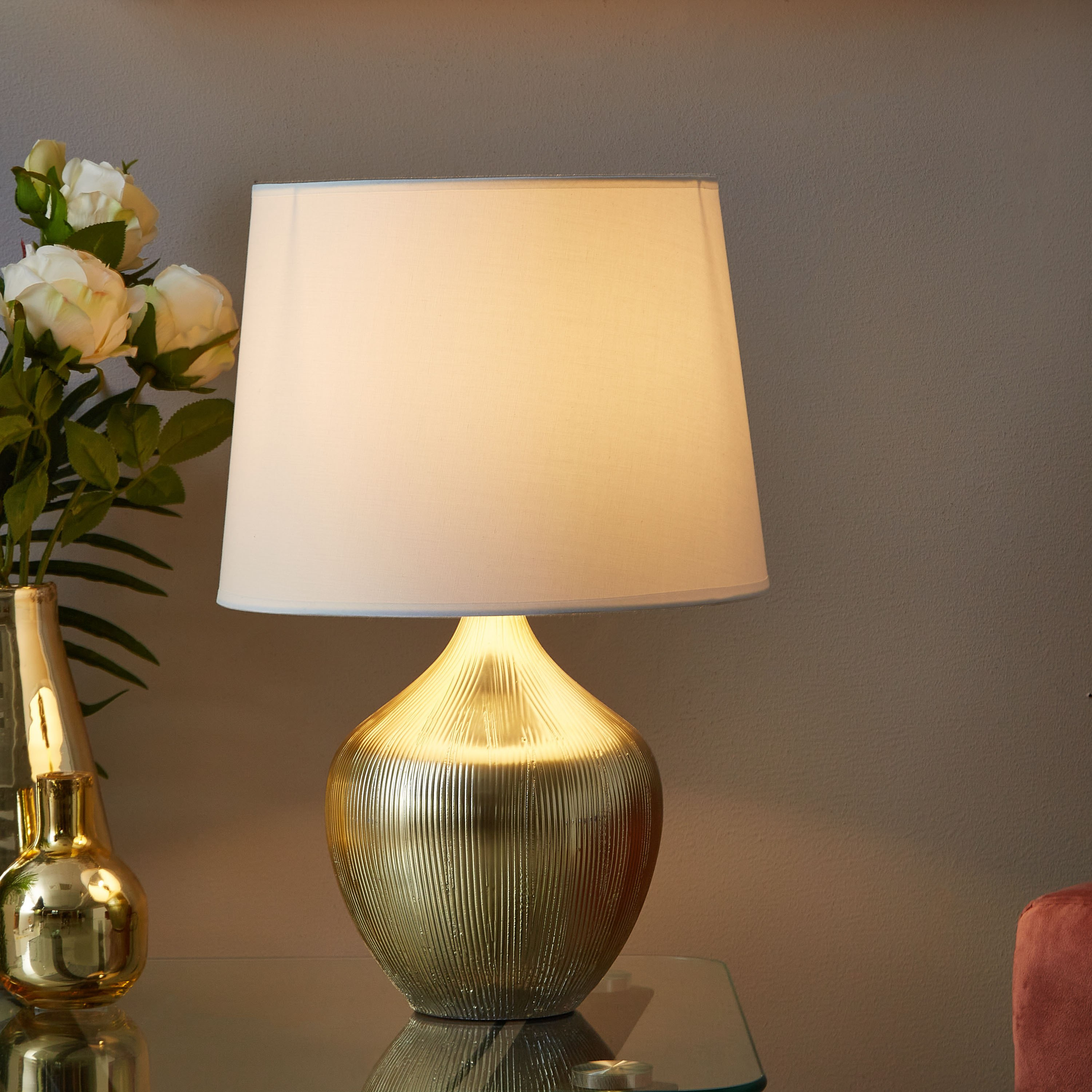 Ekon Ceramic Table Lamp - 43 cm-hbxlivingroom-lighting-tablelamps-image-2
