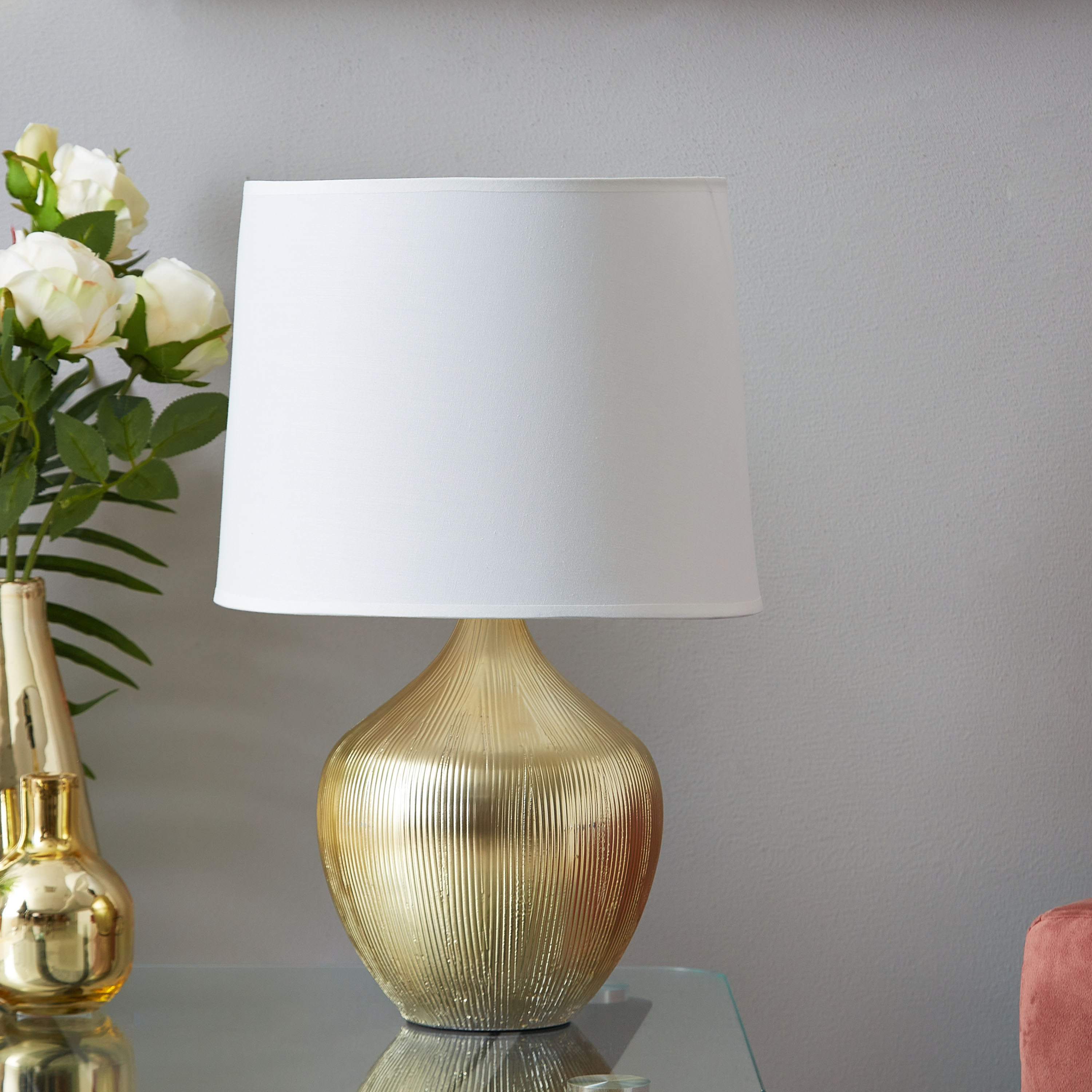 Ekon Ceramic Table Lamp - 43 cm-hbxlivingroom-lighting-tablelamps-image-1