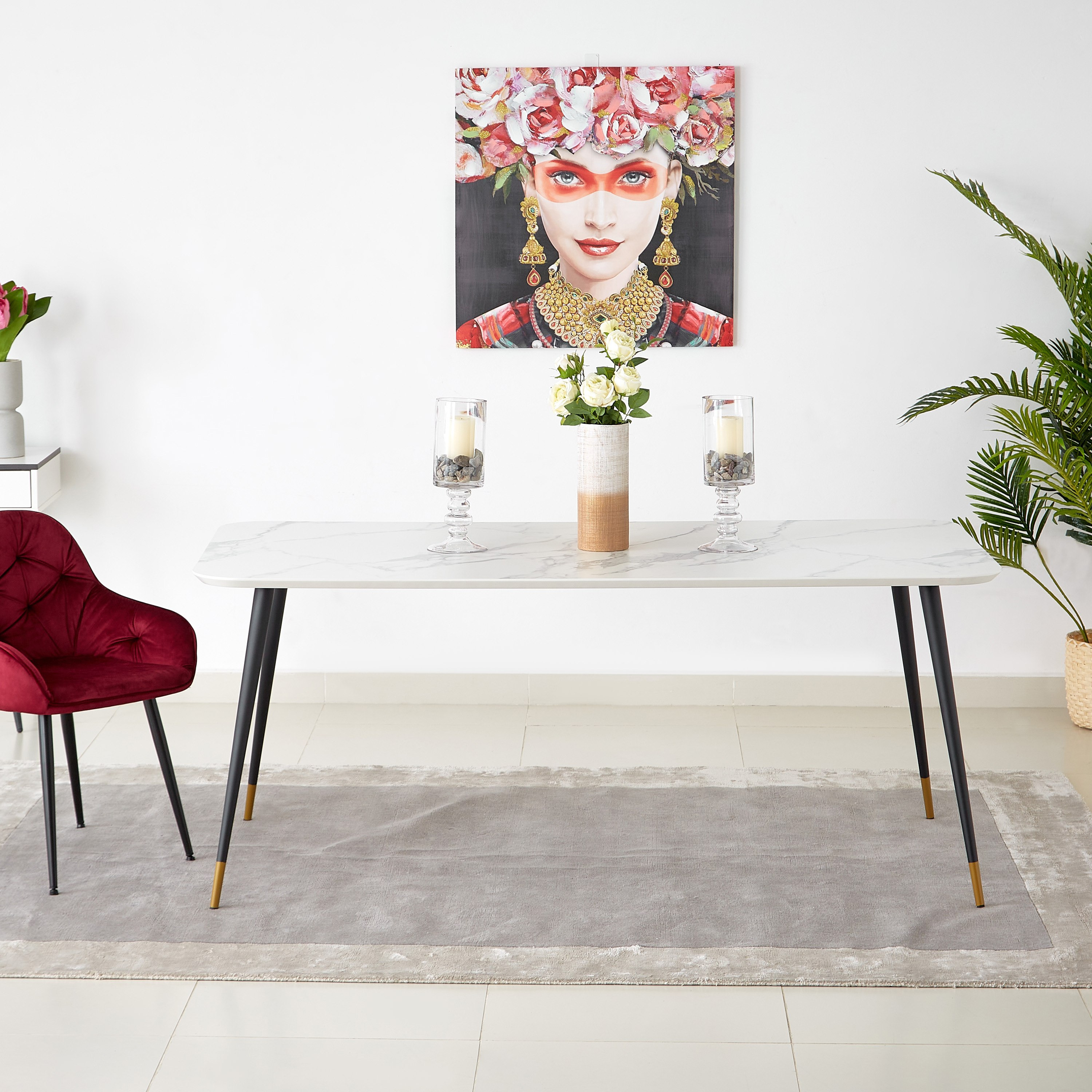 طاولة سفرة 4- مقاعد من مارلو-hbxfurniture-diningtablesandsets-diningtables-fourseater-image-5