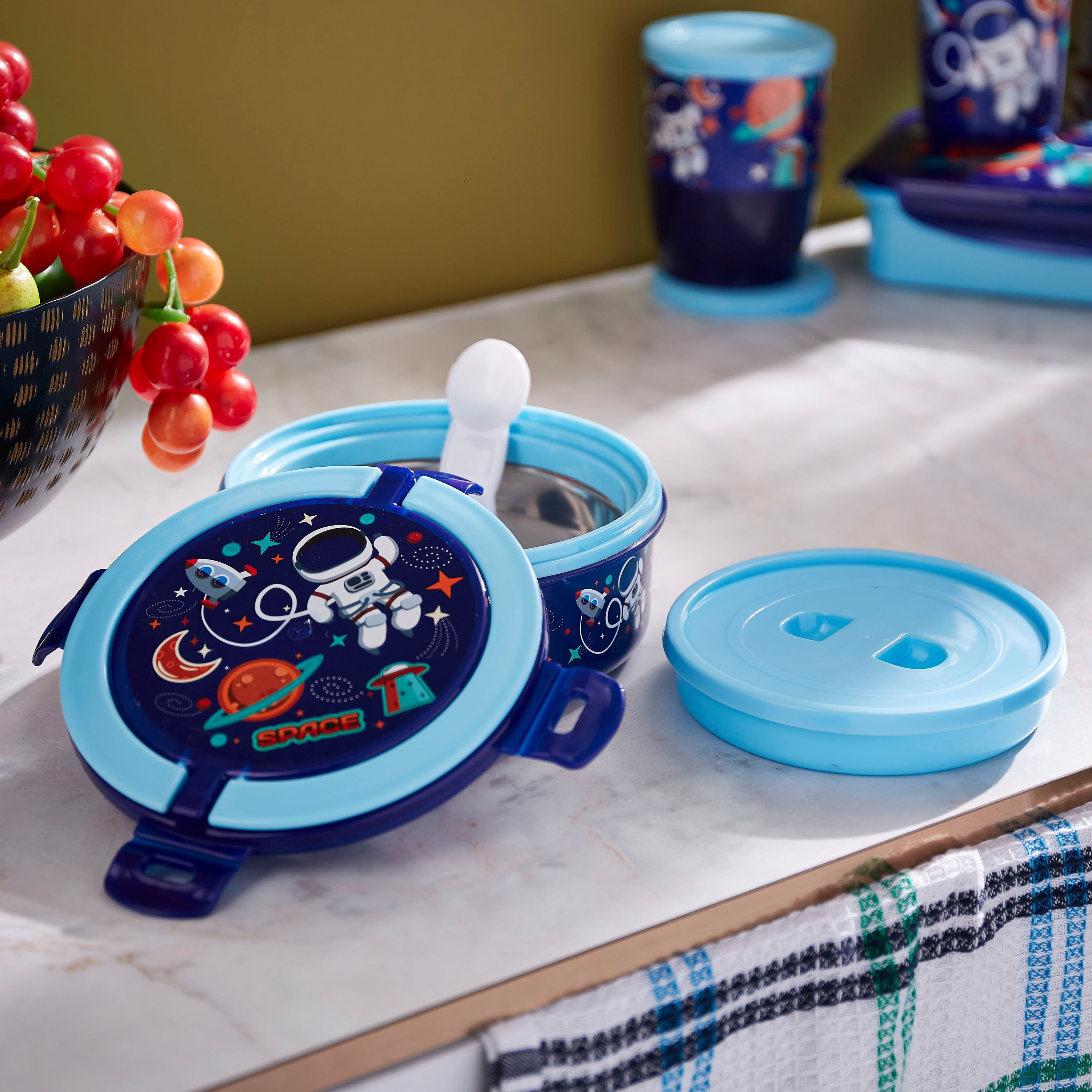 طقم صندوق غداء فولاذ عازل 3 قطع من جالاكسي - 950 مل-hbxhomeware-hbxkidsandyouth-image-2