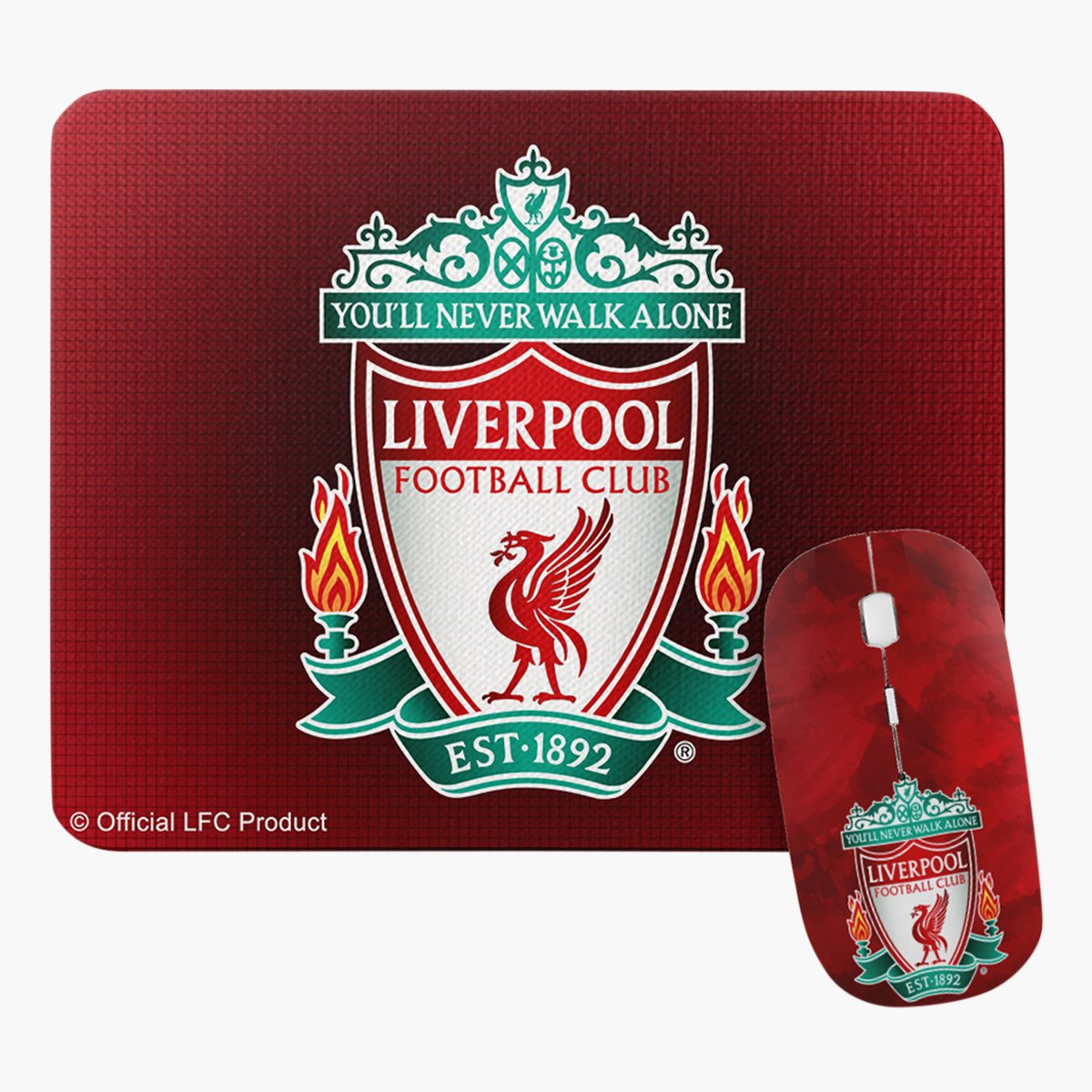 طقم لوحة ماوس نادي ليفربول وماوس لاسلكي 2.4 جيجا هرتز من تريندي-hbxhomeware-hbxkidsandyouth-image-2