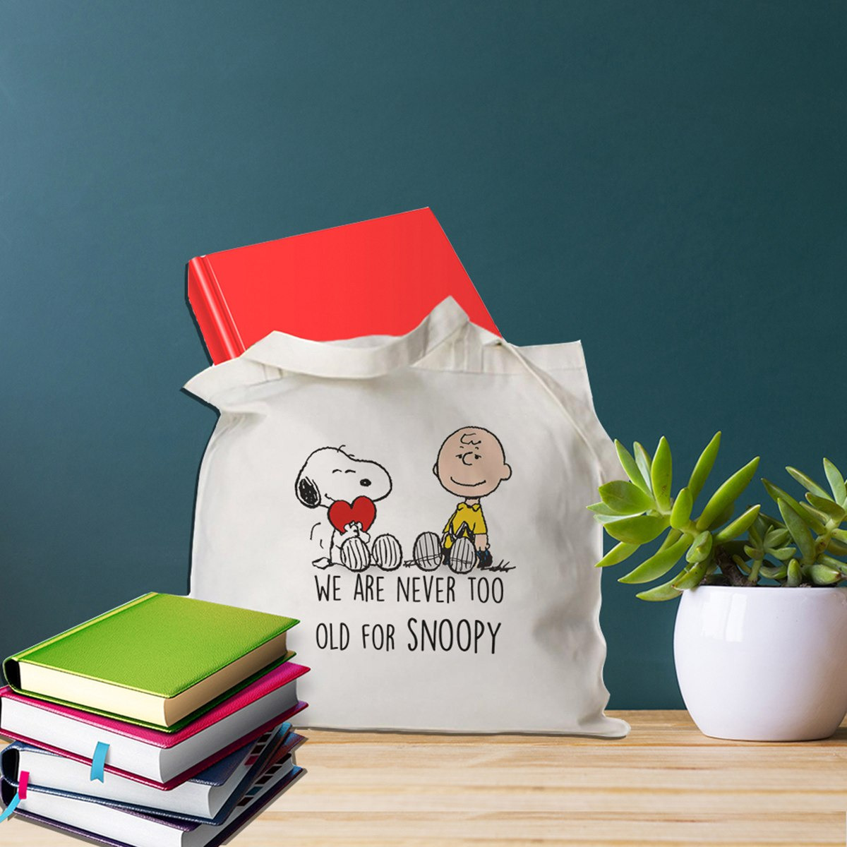 شنطة توتي كتّان متعددة الأغراض وقابلة لإعادة الاستخدام بتصميم سنوبي من تريندي-hbxkidsandyouth-playroom-stationery-image-1