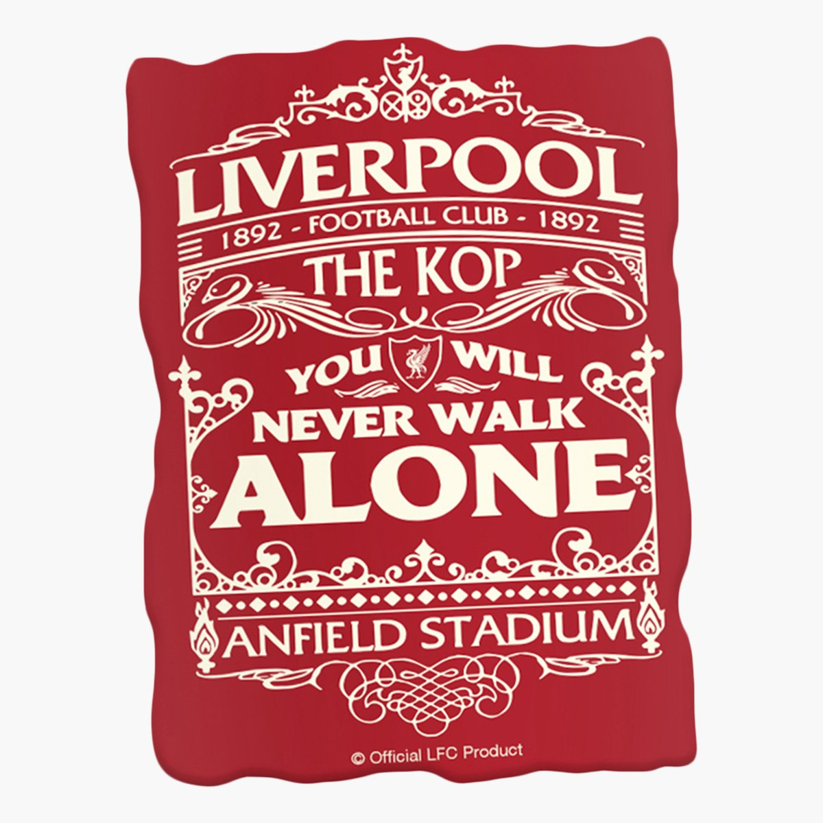 Trendy Liverpool F.C. You Will Never Walk Alone Fridge Magnet-hbxkidsandyouth-playroom-stationery-image-1