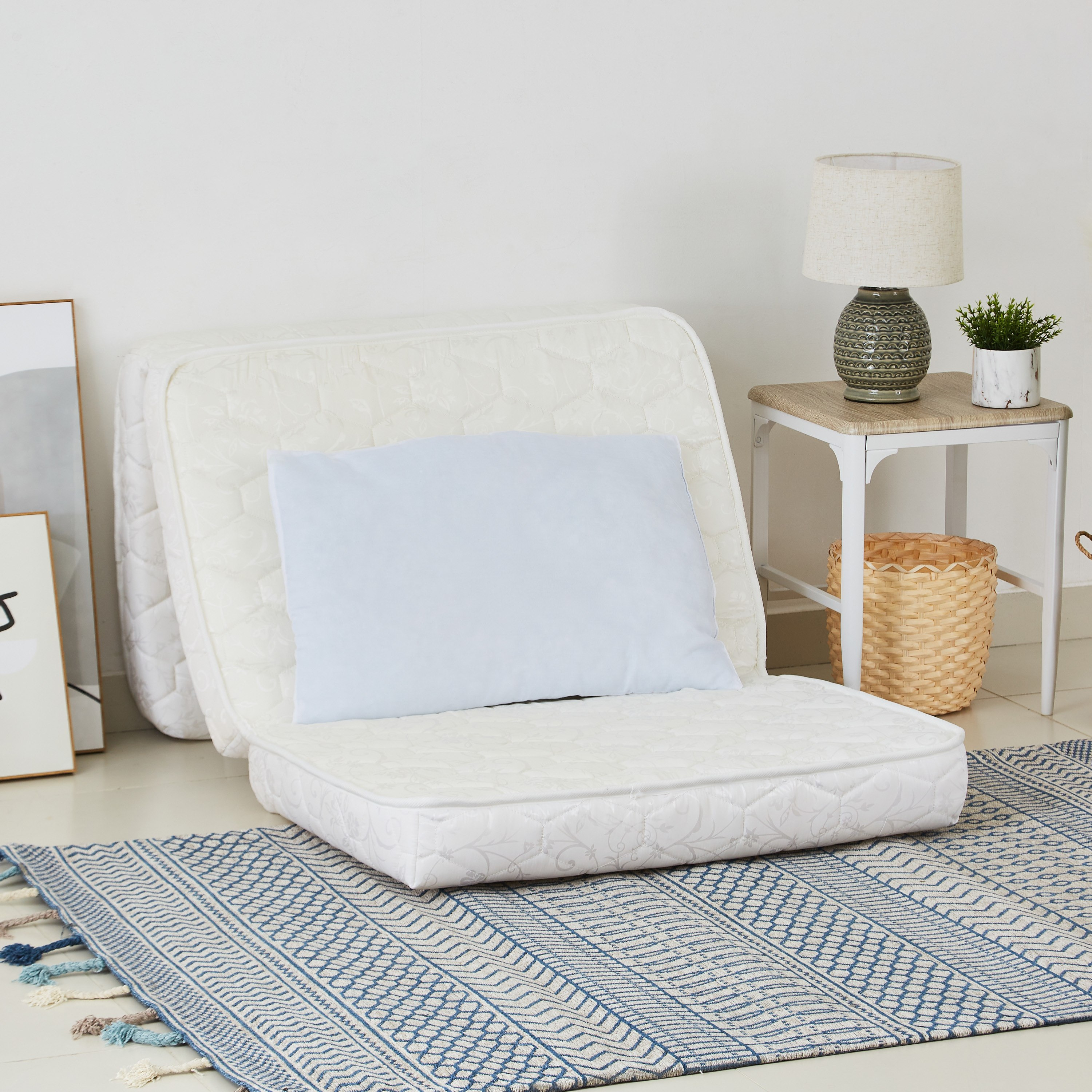 مرتبة ثلاثية الطي للضيف / السفر مع وسادة من ليبرتي - 90x180x10 سم-hbxfurniture-bedroom-mattresses-single-image-1