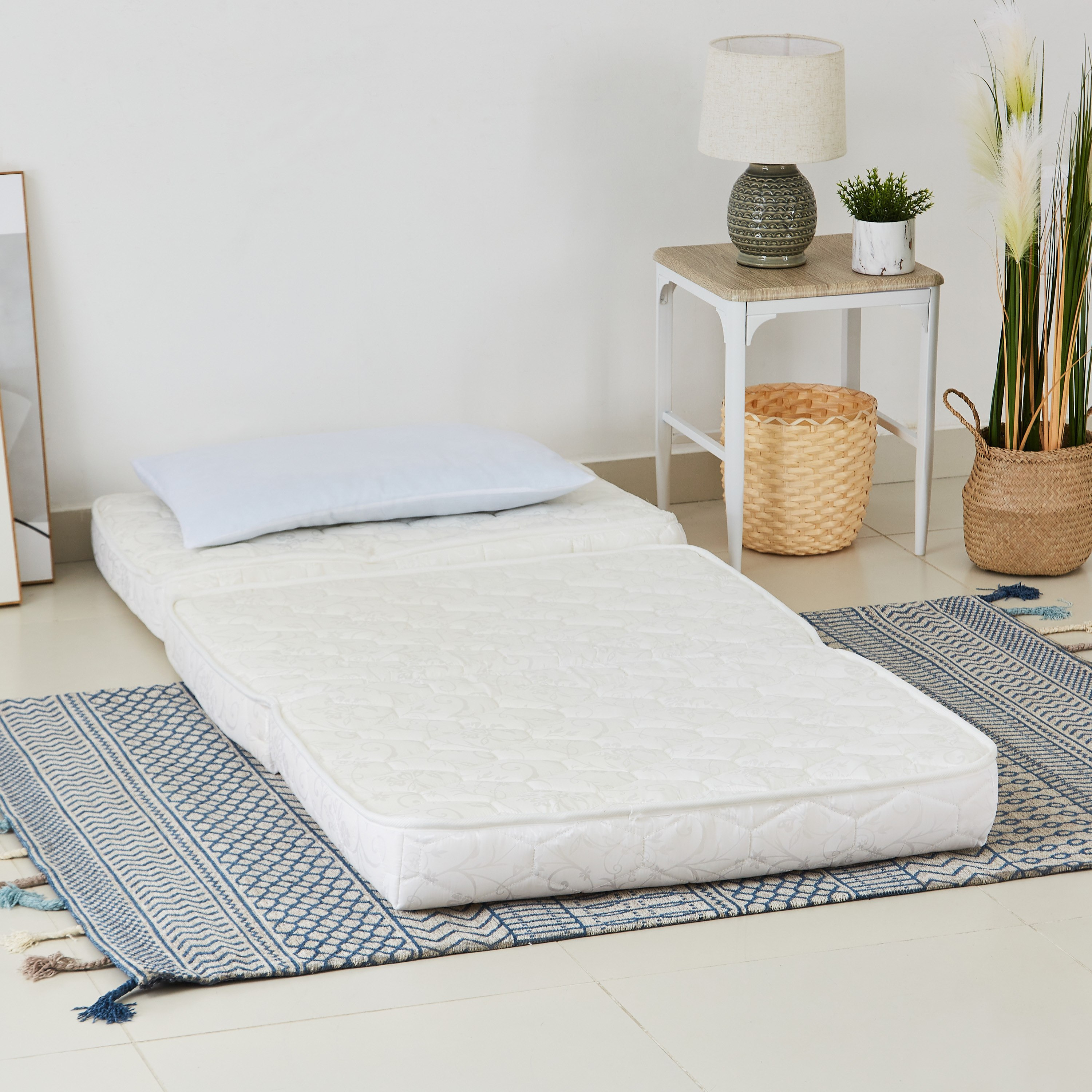مرتبة ثلاثية الطي للضيف / السفر مع وسادة من ليبرتي - 90x180x10 سم-hbxfurniture-bedroom-mattresses-single-image-4