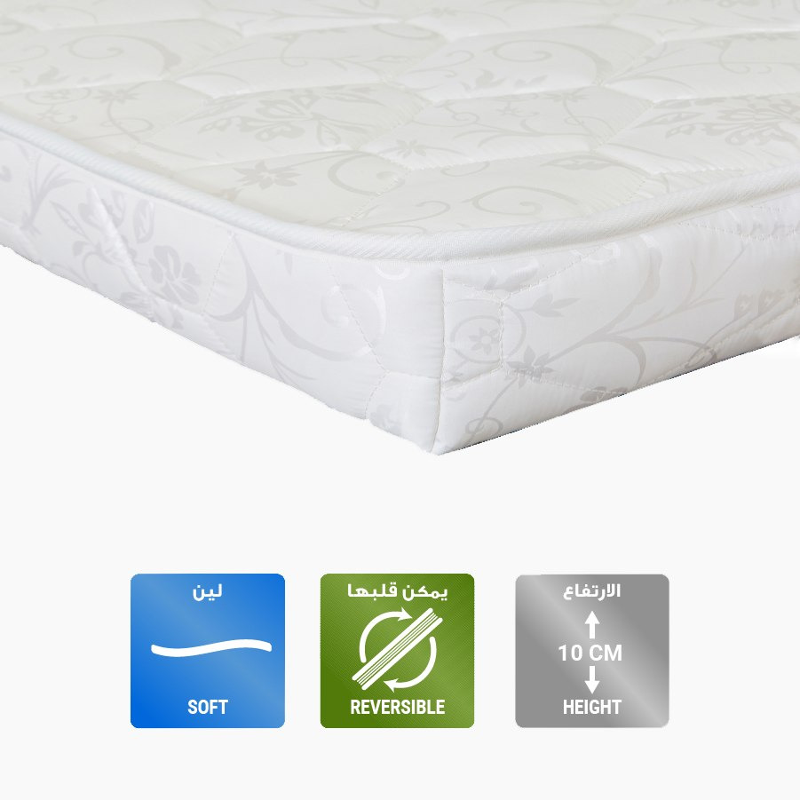 مرتبة ثلاثية الطي للضيف / السفر مع وسادة من ليبرتي - 90x180x10 سم-hbxfurniture-bedroom-mattresses-single-image-2