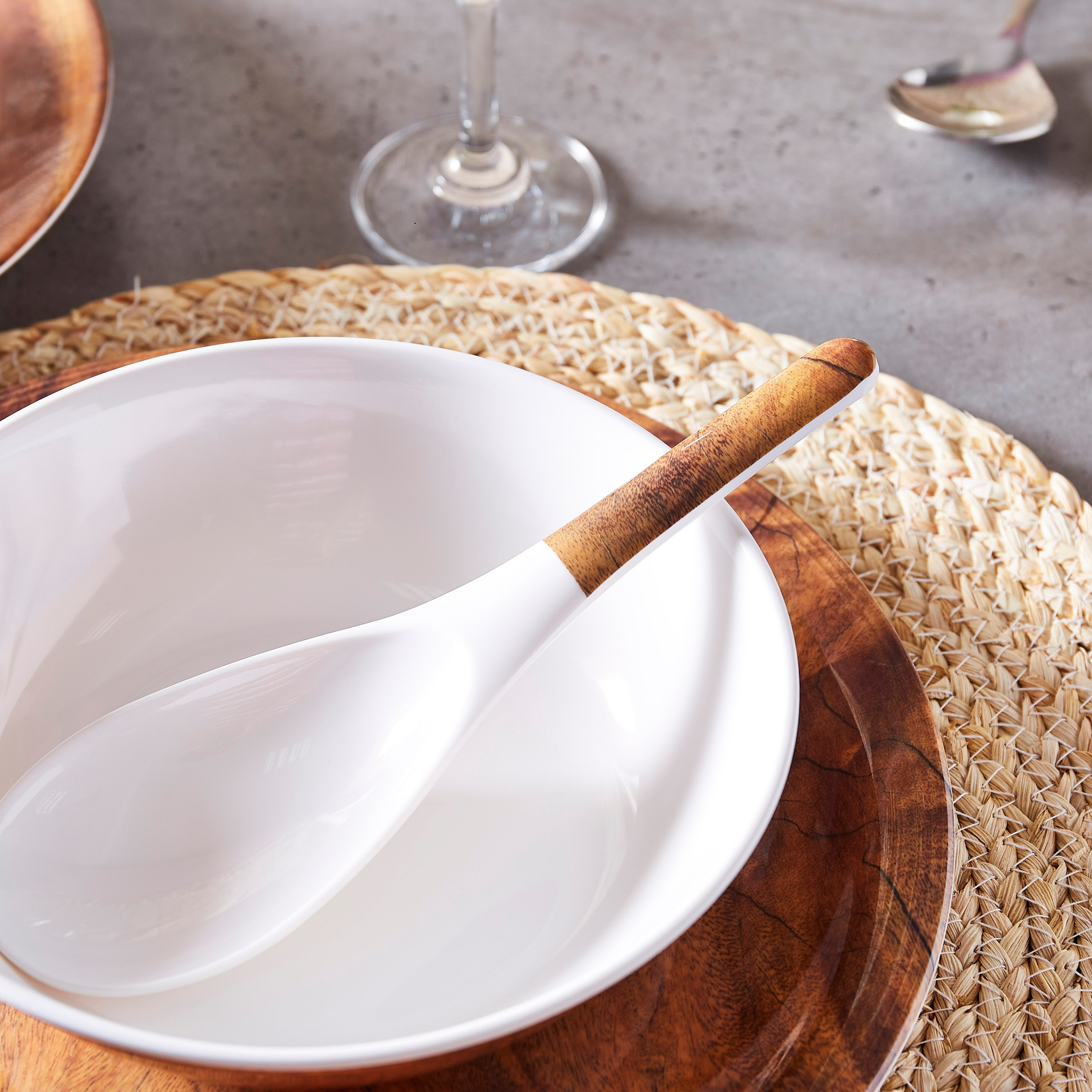 ملعقة تقديم من ناتشر لايف - 20 سم-hbxdecorandfurnishings-tabletop-crockery-image-2