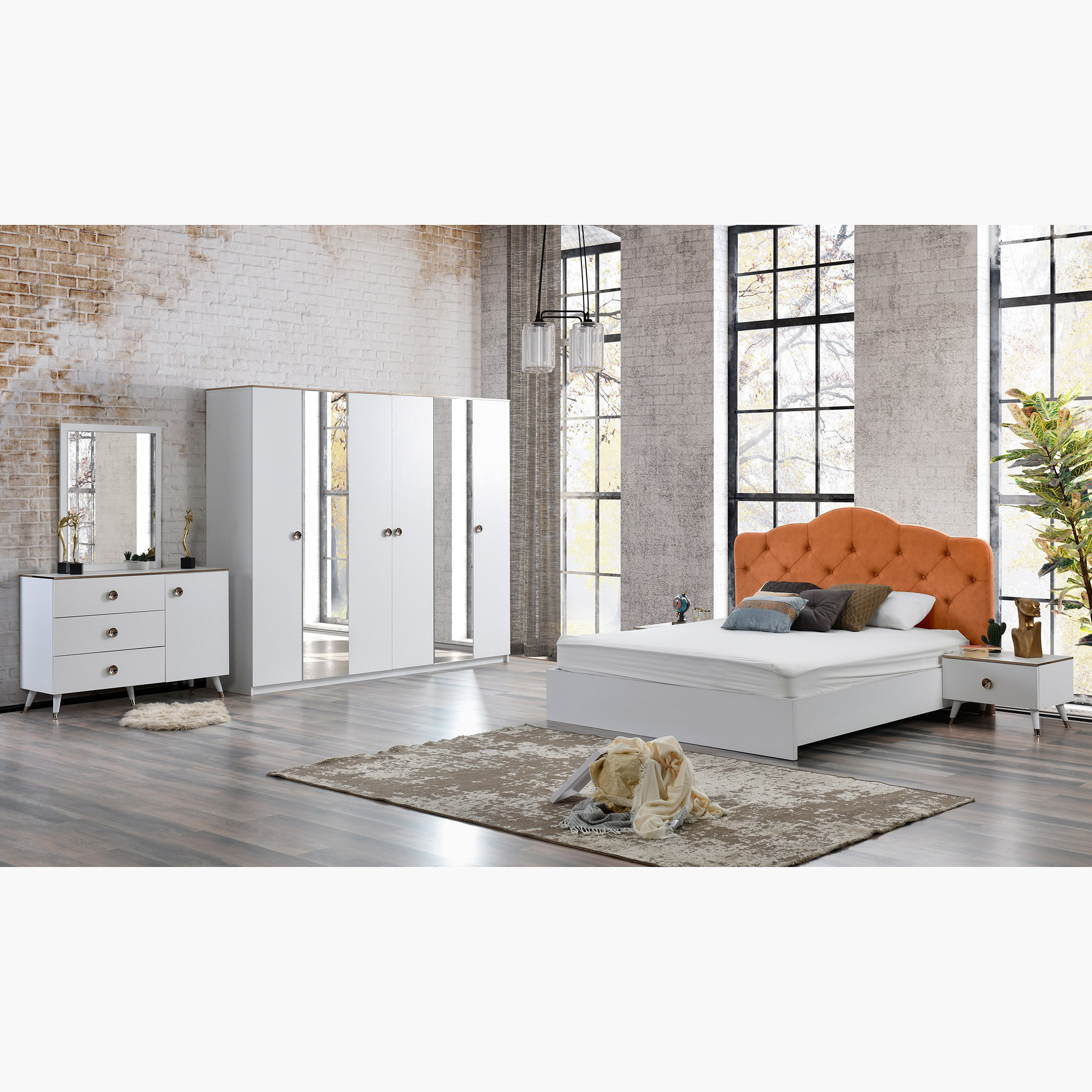 Rochelle 5-Piece King Bedroom Set - 180x200 cm-hbxbedroom-bedsandbedsets-bedroomsets-king-image-1