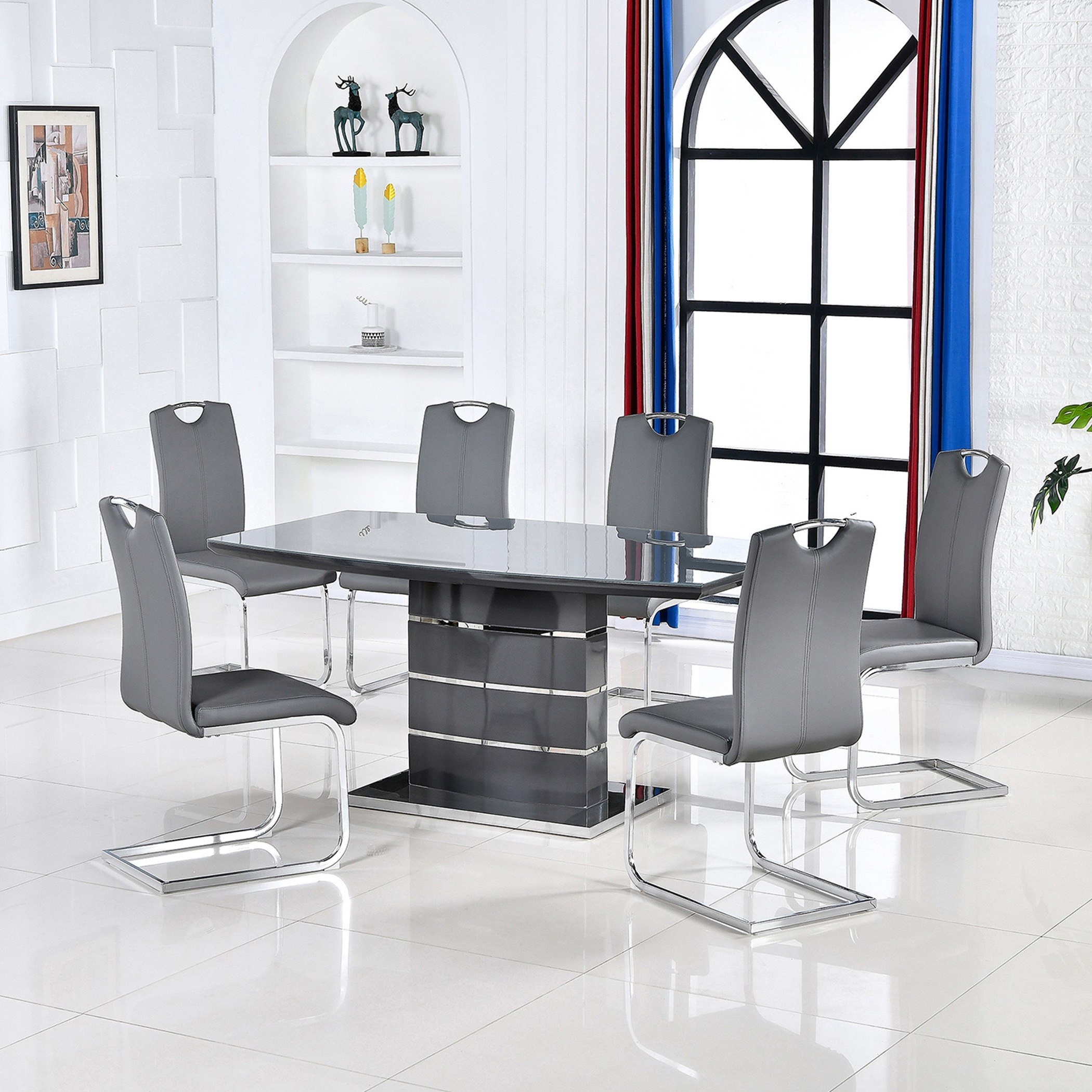 طقم سفرة 6 مقاعد من فانيسا-hbxfurniture-diningtablesandsets-diningsets-sixseater-image-2