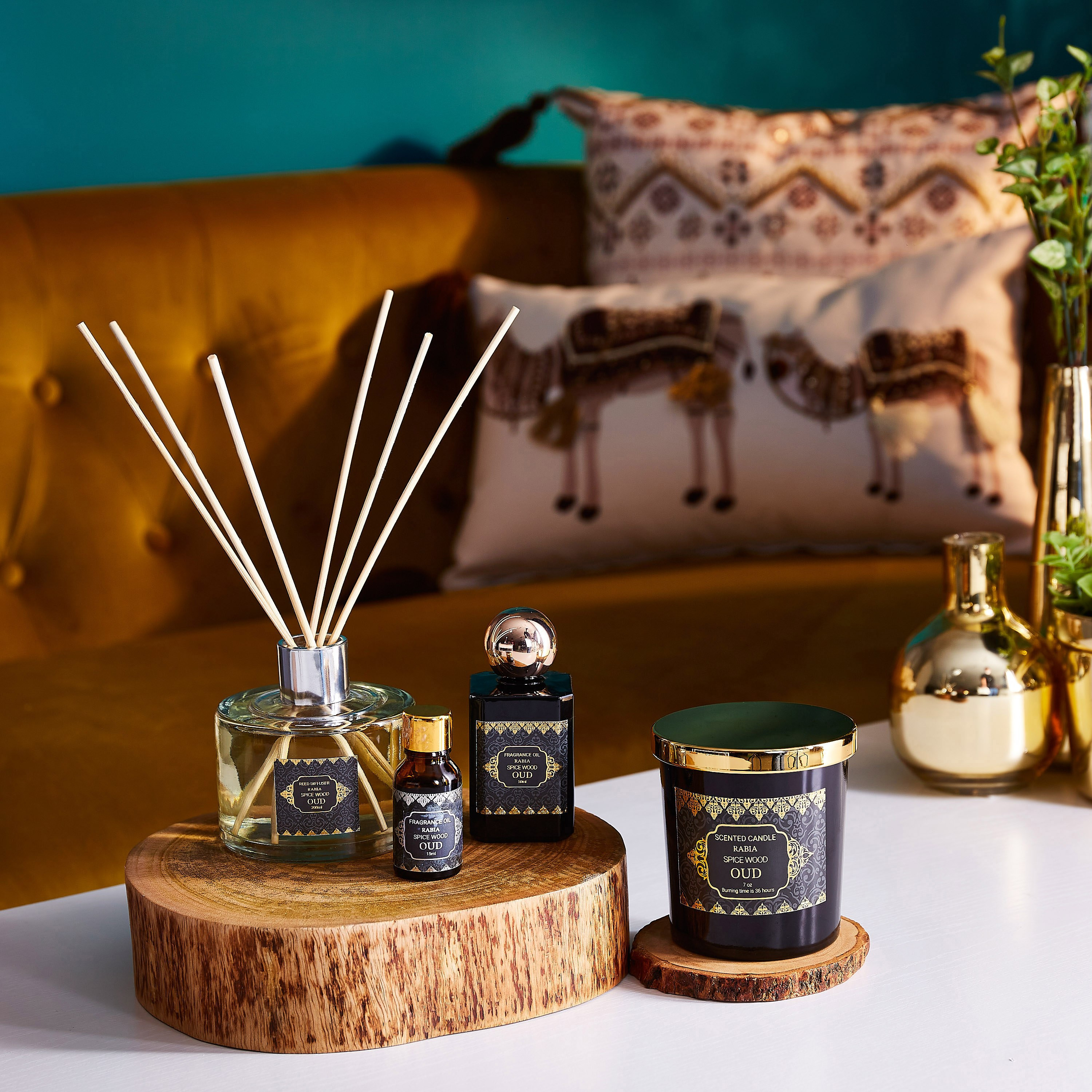 جرّة شمع 7 أونصة عود خشب بهار من رابيا - 8x7x10 سم-hbxhomeware-hbxdecorandfurnishings-image-3
