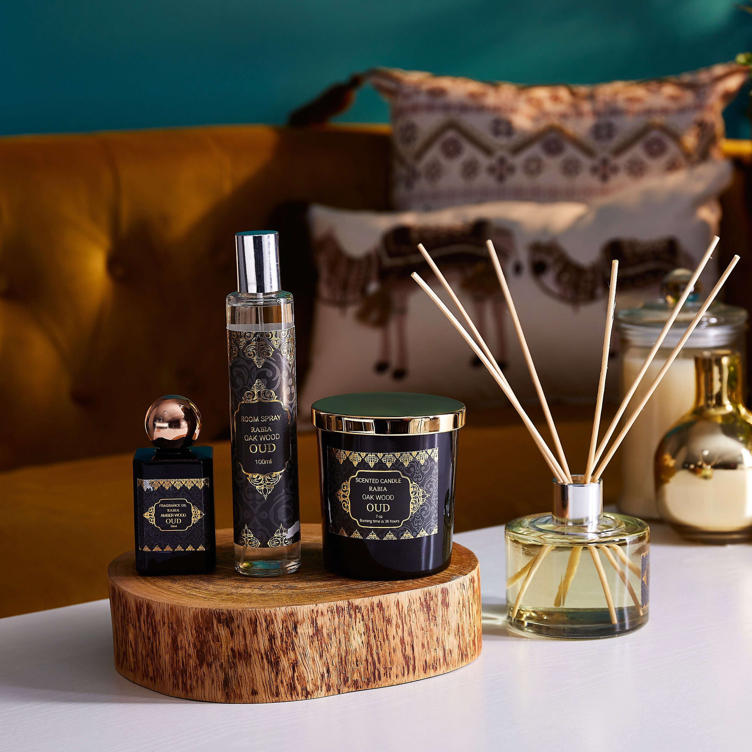 بخاخ عطر للغرف 100 مل عود خشب بلوط من رابيا - 3x3x19 سم-hbxdecorandfurnishings-homefragrance-roomfreshnersandaromamist-image-3