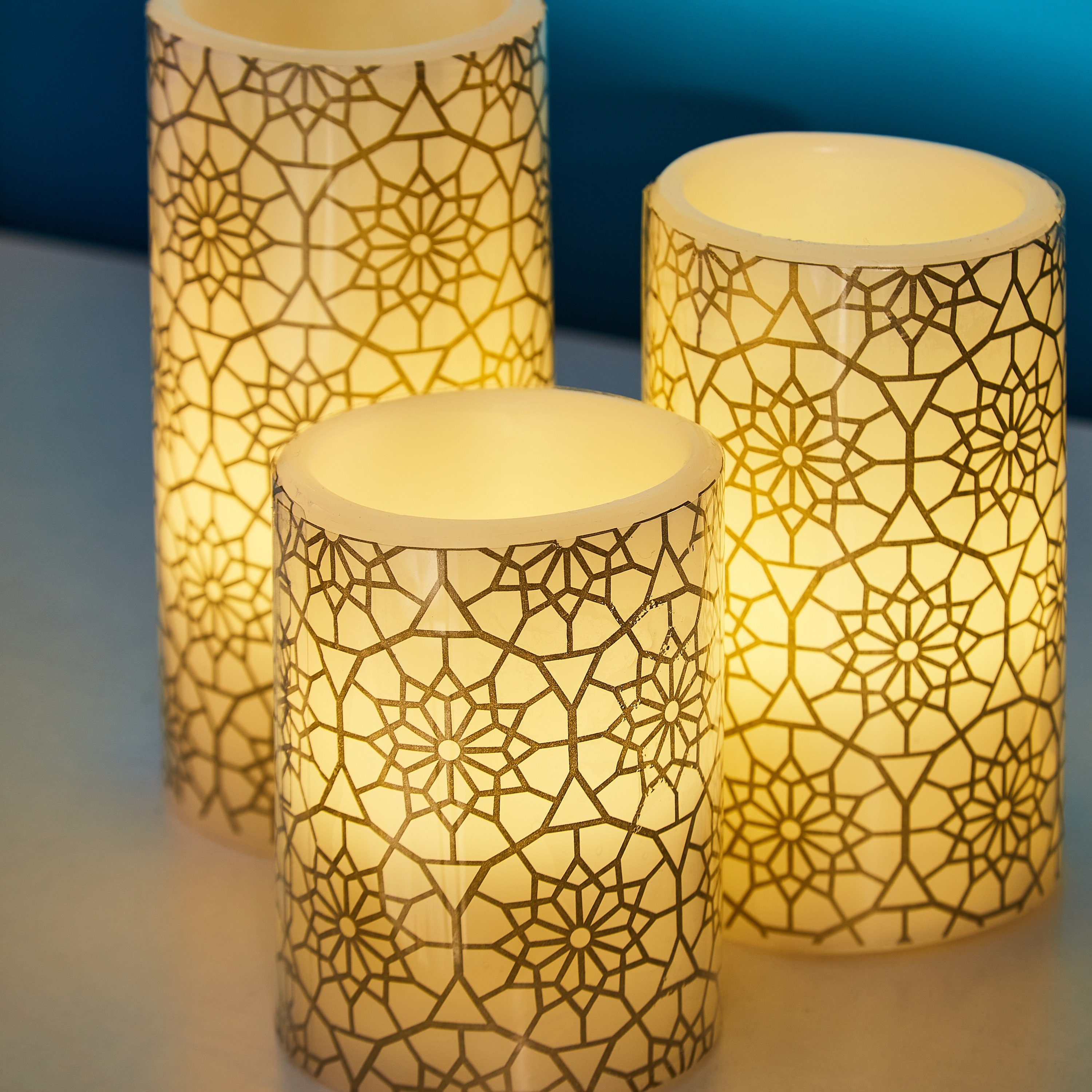 طقم شموع إل إي دي من أورلا - 3 قطع-hbxdiningroom-lighting-decorativesandstringlights-image-3