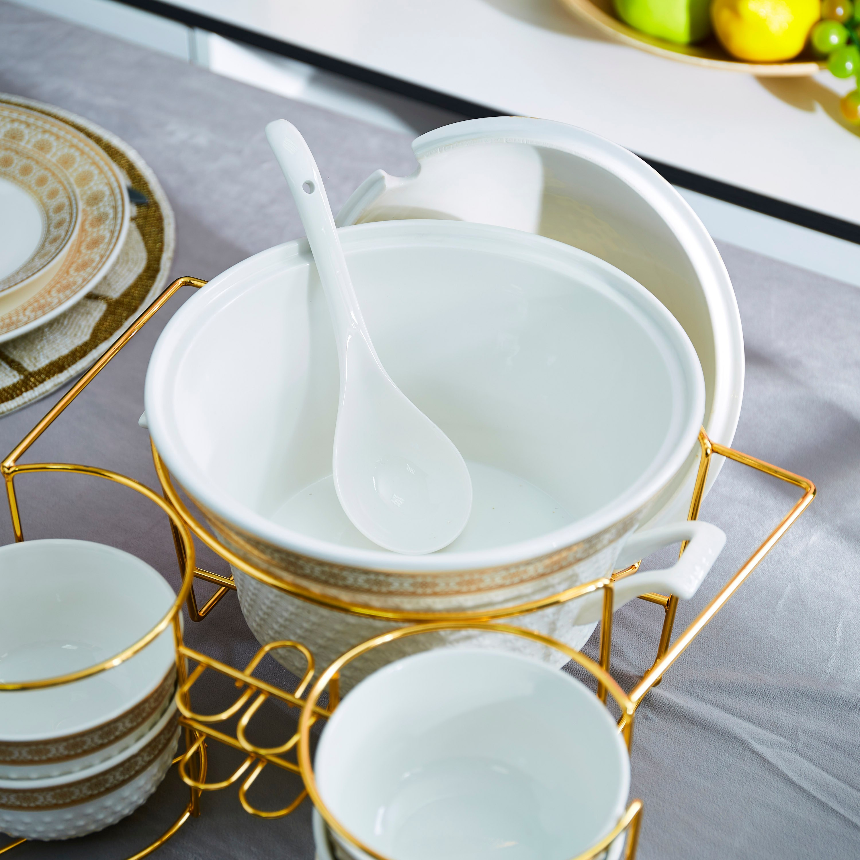 طقم شوربة 15 قطعة مع حامل - مشربية-hbxdecorandfurnishings-tabletop-serveware-image-6