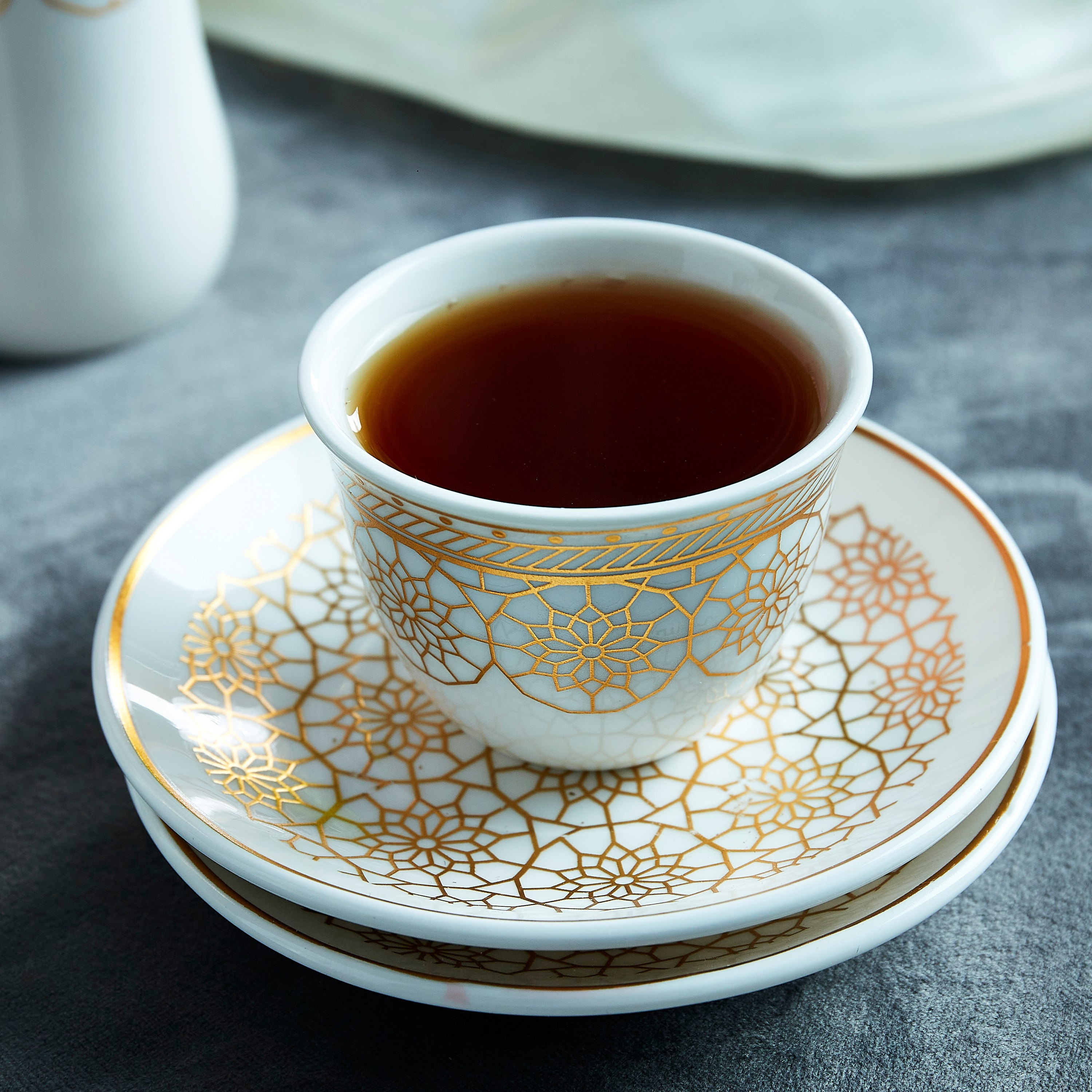 طقم إستكانة وقهوة 18 قطعة من مشربية - 6×6×9 سم-hbxhomeware-hbxkitchen-image-3