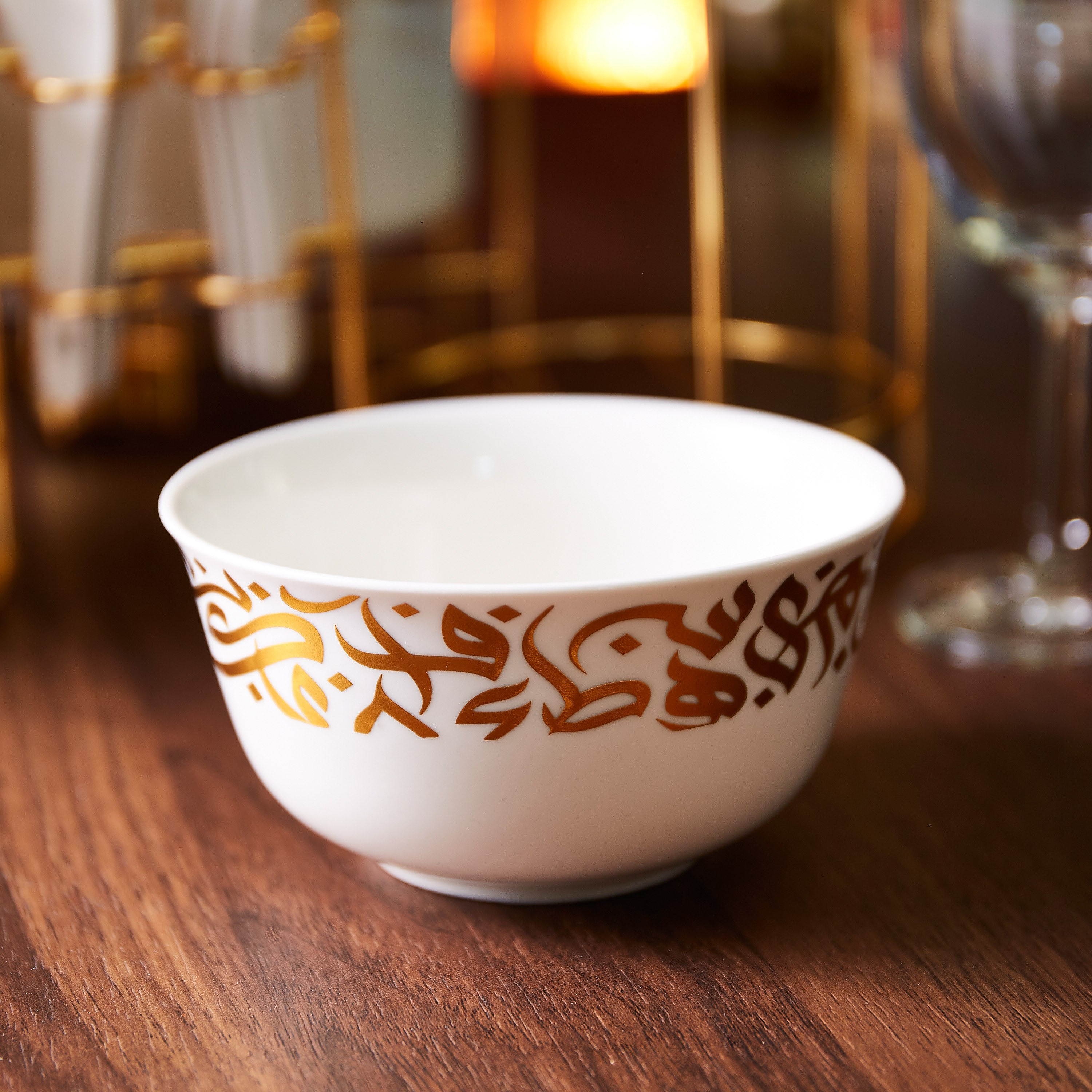 طقم شوربة 15 قطعة مع حامل بطبعات خط - 15 قطعة-hbxdecorandfurnishings-tabletop-serveware-image-4