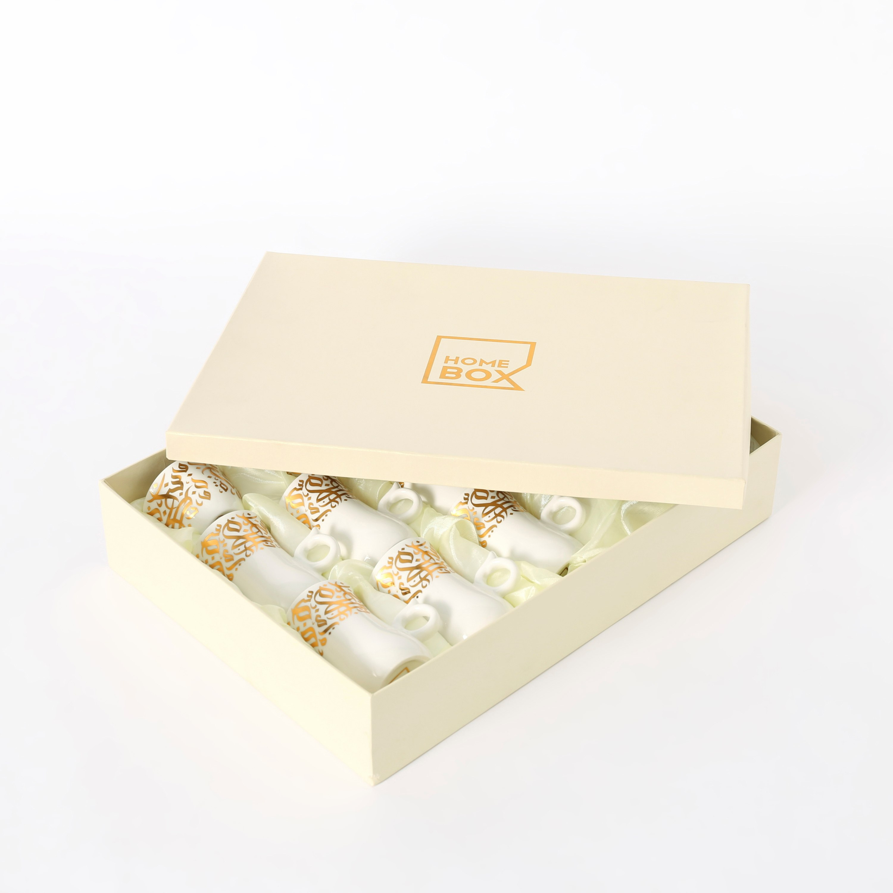 طقم استكان وقهوة بطبعات كاليجرافي- 18 قطعة-hbxhomeware-hbxkitchen-image-5