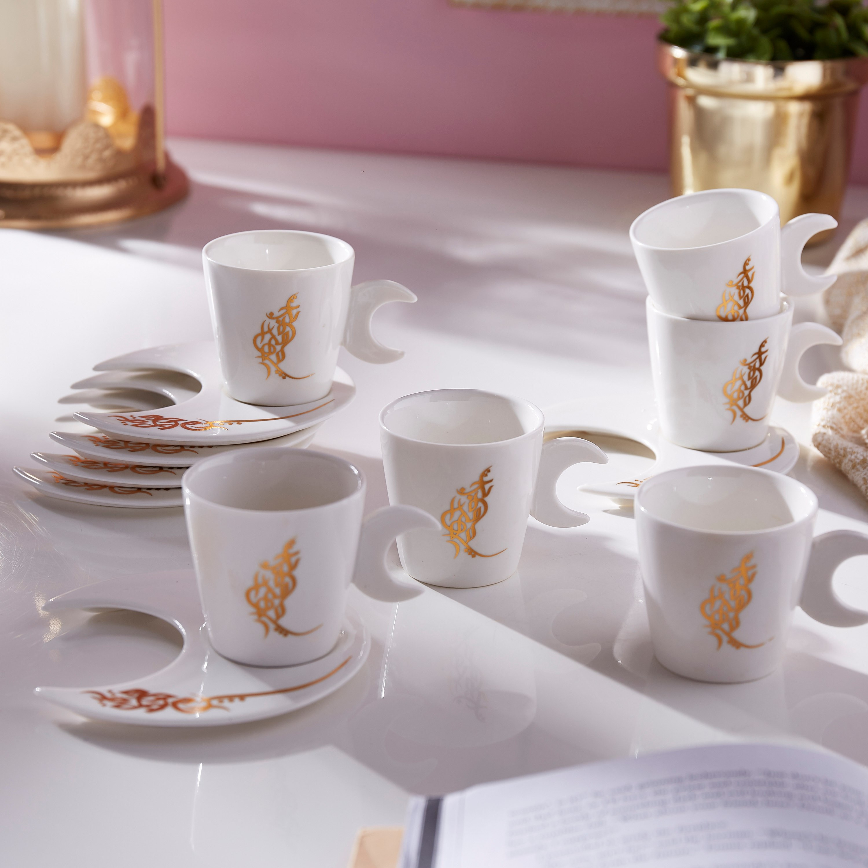 طقم قهوة 12 قطعة من كاليجرافي-hbxhomeware-hbxkitchen-image-1