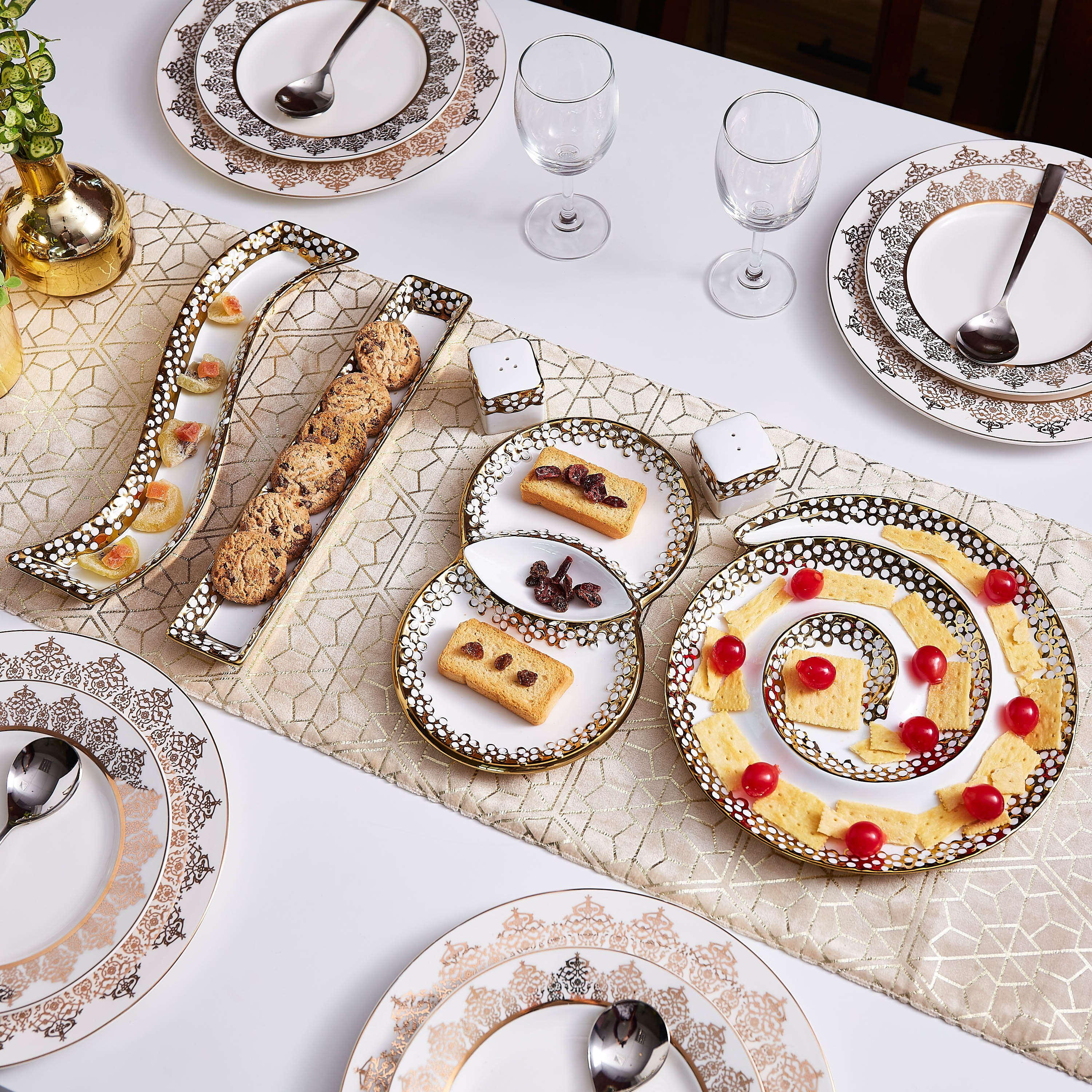 طقم تقديم للتسالي 6 قطع من فيستيف-hbxdecorandfurnishings-tabletop-serveware-image-1
