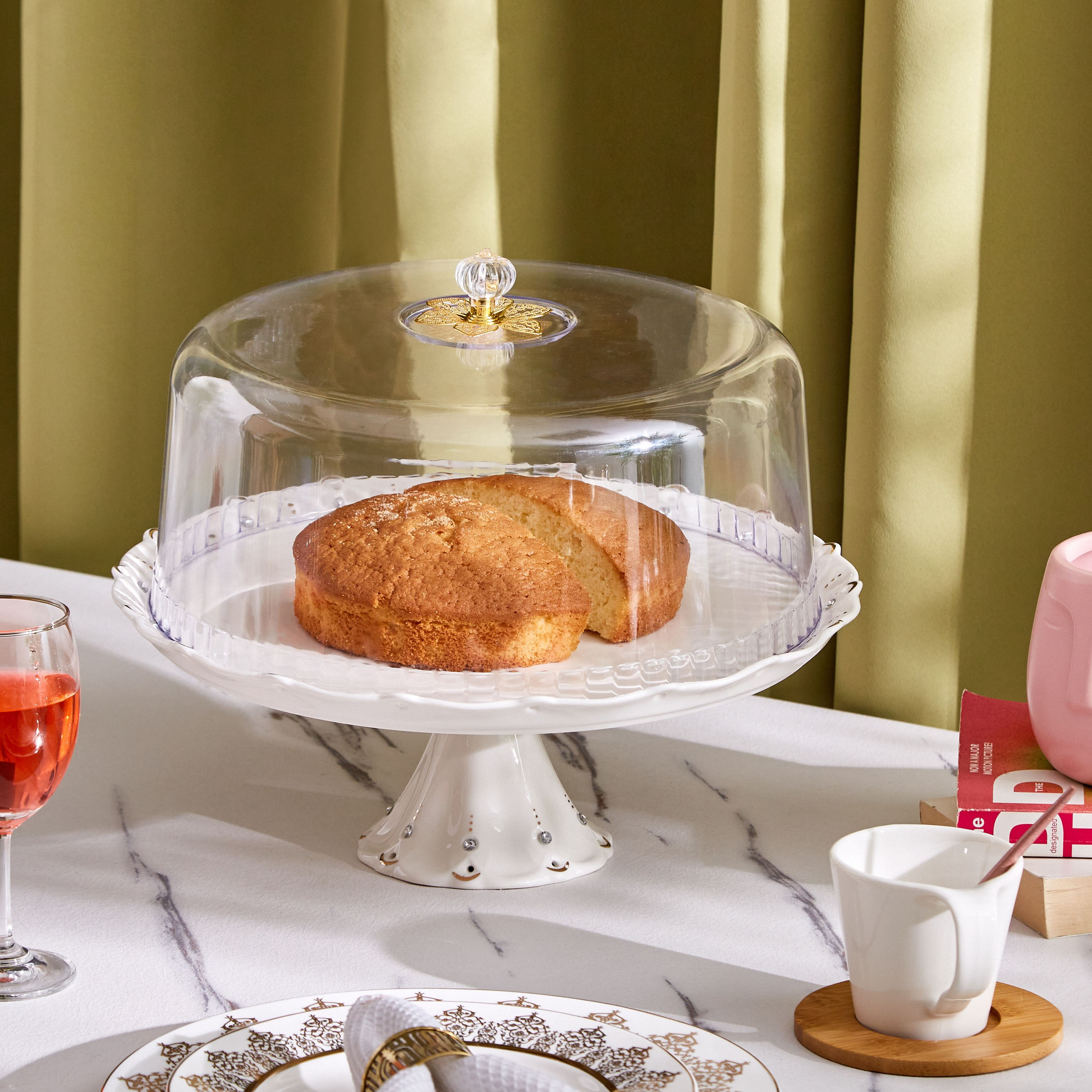 صحن كيك بقبة من فيستيف - 33.5 سم-hbxdecorandfurnishings-tabletop-serveware-image-6