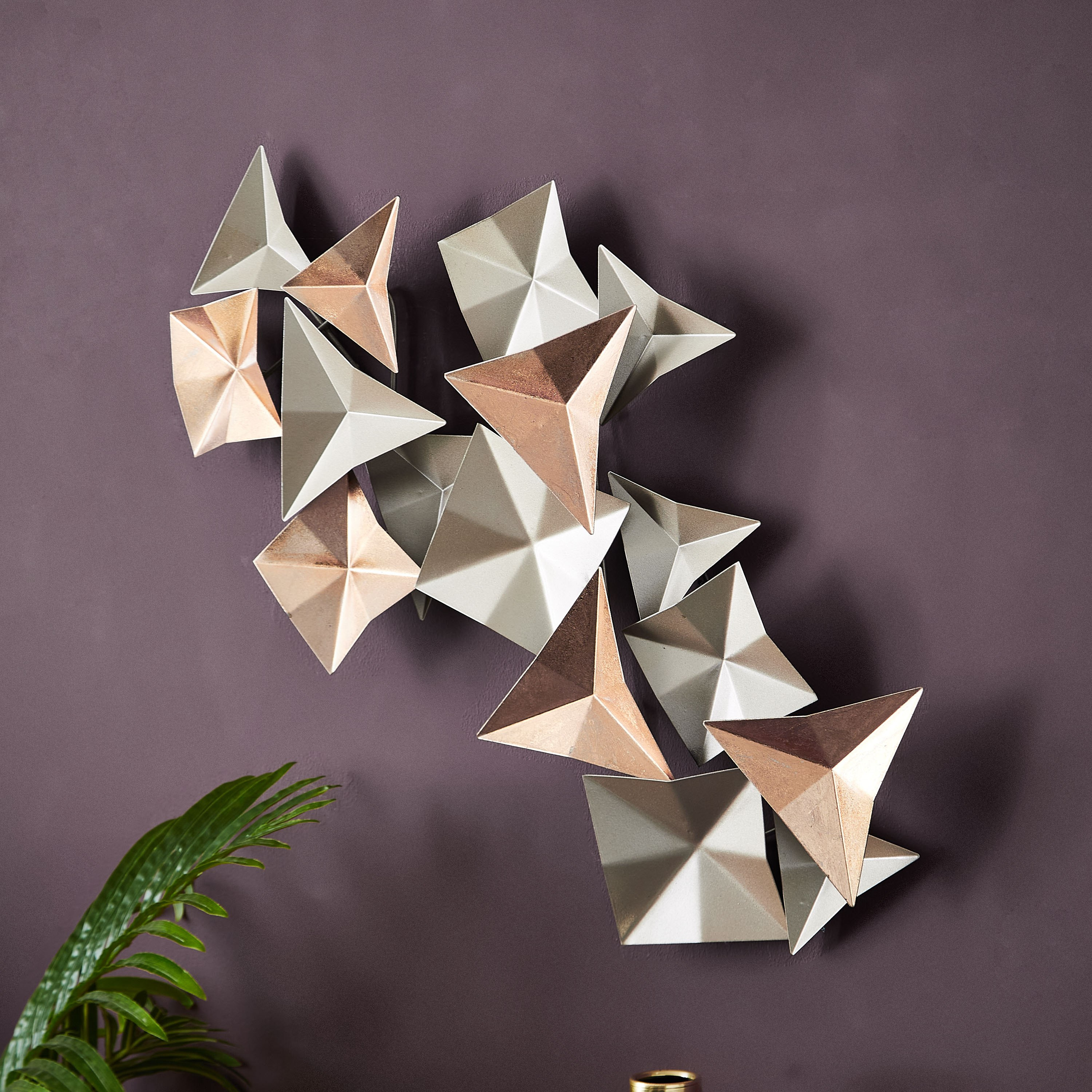 زينة حائط معدنية بأوجه من آريس-hbxdiningroom-walldecor-wallart-image-2