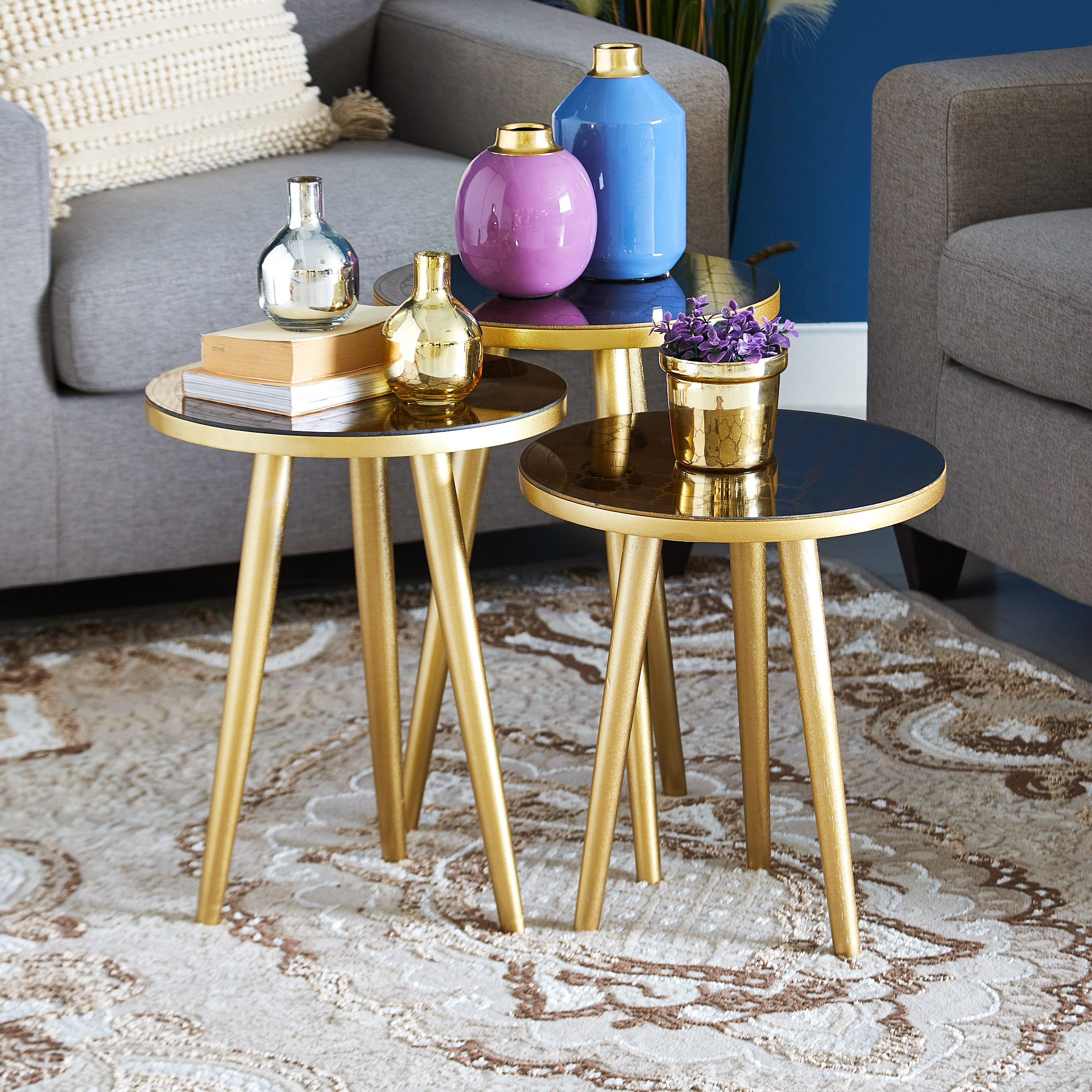 Nest side tables for store living room