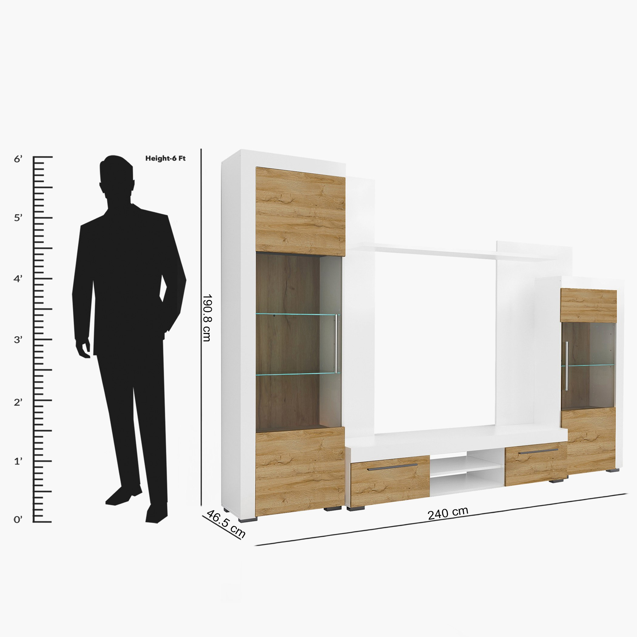 وحدة حائط للتلفزيونات حتى 70 بوصة من آفيو-hbxlivingroom-mediaunitsandstorage-wallunits-image-11