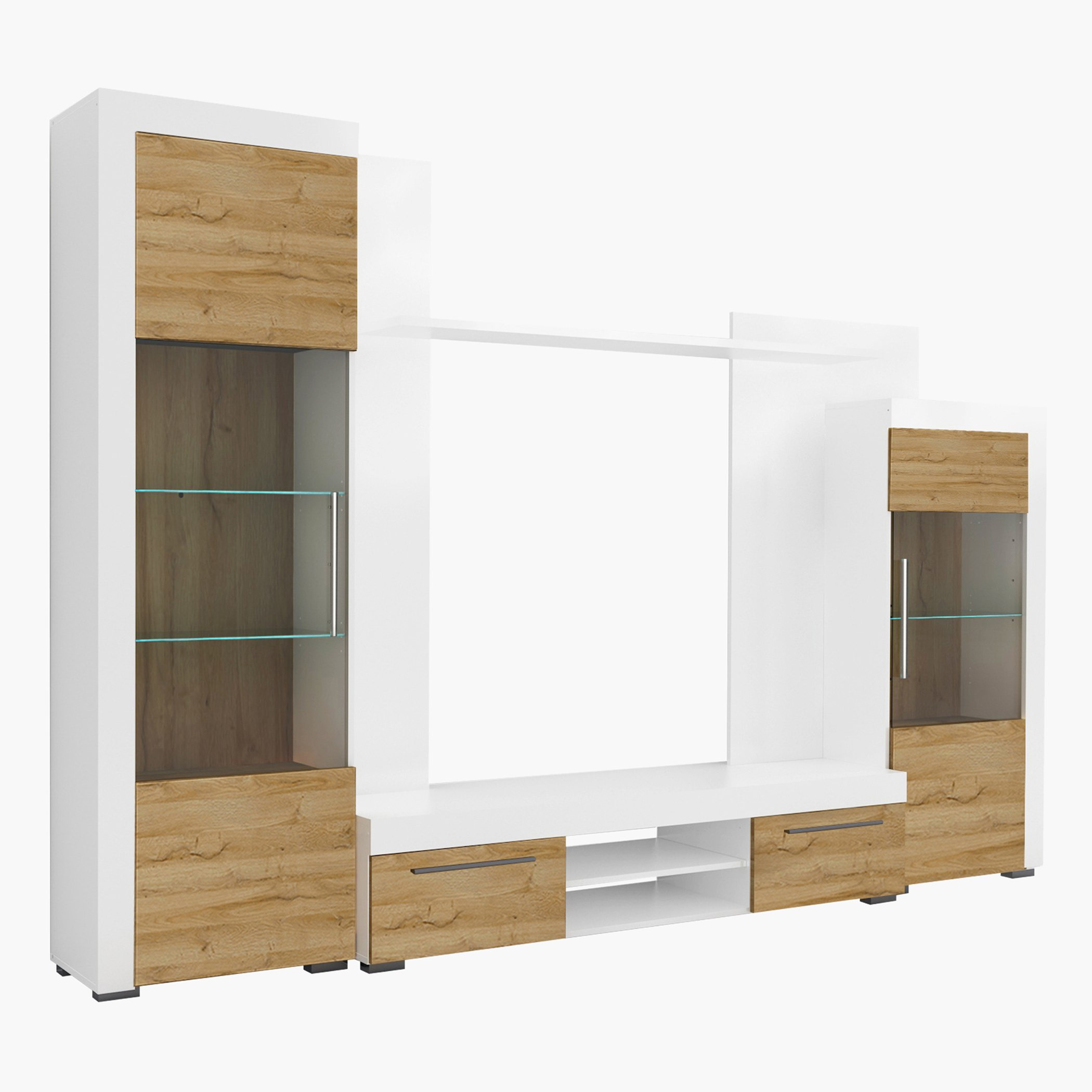 وحدة حائط للتلفزيونات حتى 70 بوصة من آفيو-hbxlivingroom-mediaunitsandstorage-wallunits-image-4