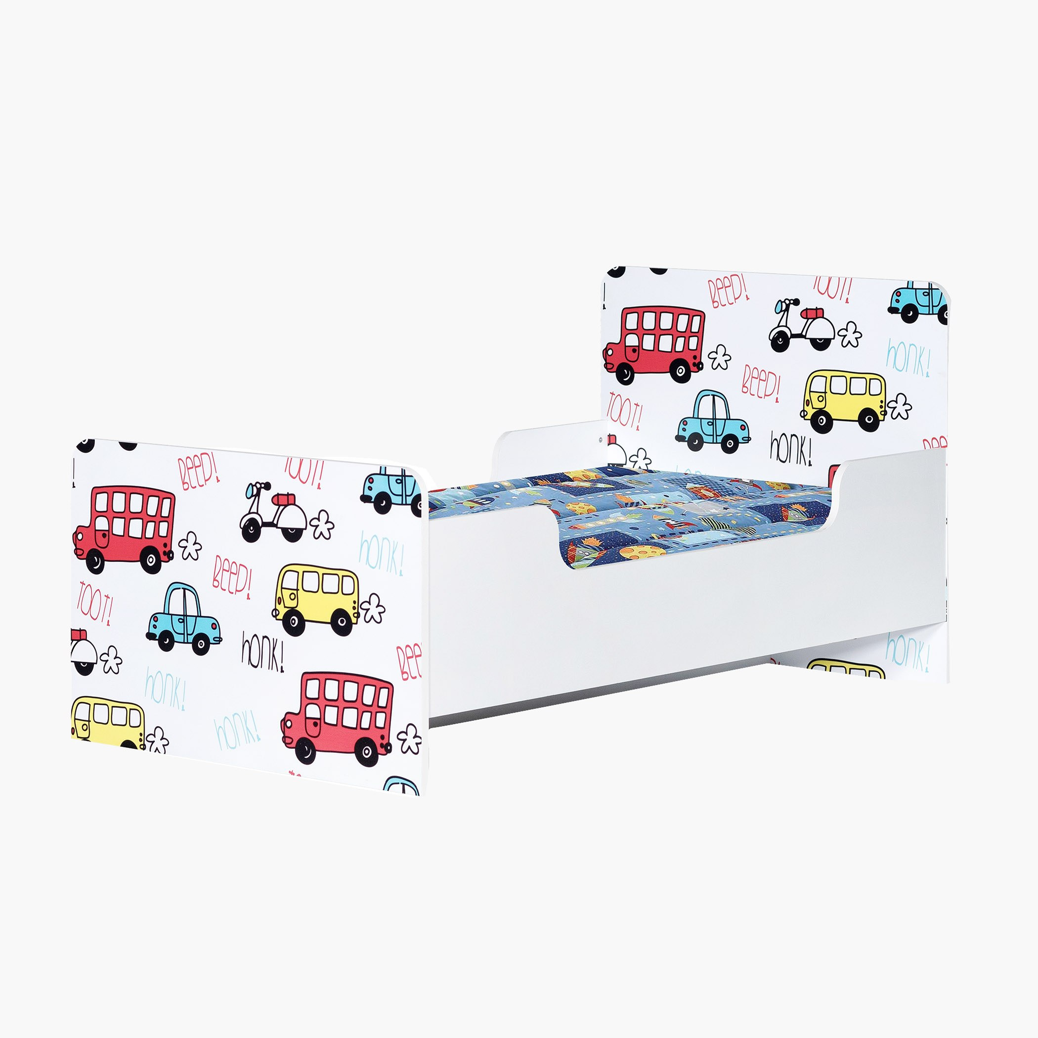 Vanilla Toddler Car Bed - 70x130 cm-hbxfurniture-bedsandbedsets-beds-toddler-image-2