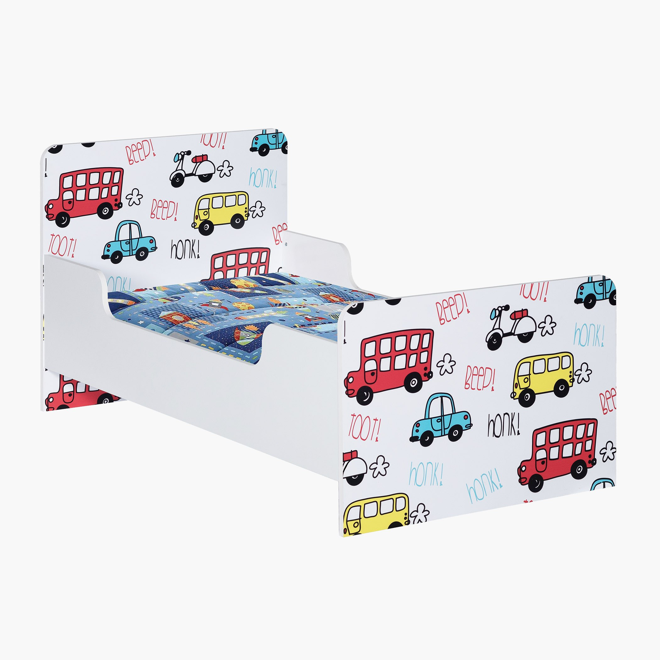 Vanilla Toddler Car Bed - 70x130 cm-hbxfurniture-bedsandbedsets-beds-toddler-image-3
