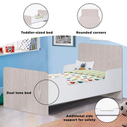 Vanilla Single Toddler Bed - 70x130 cms