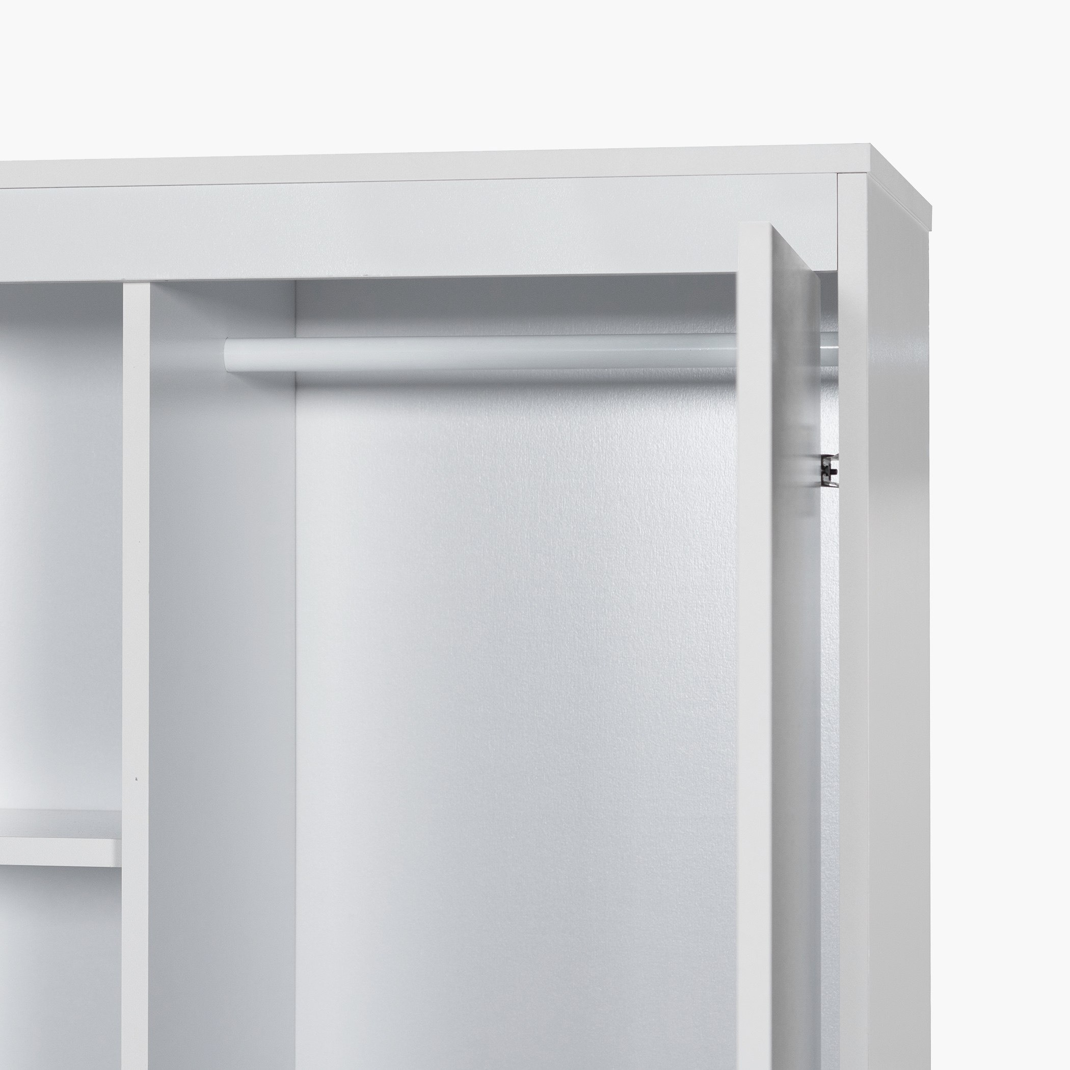 Vanilla 1-Drawer Wardrobe with 2 Doors-hbxfurniture-wardrobes-image-7