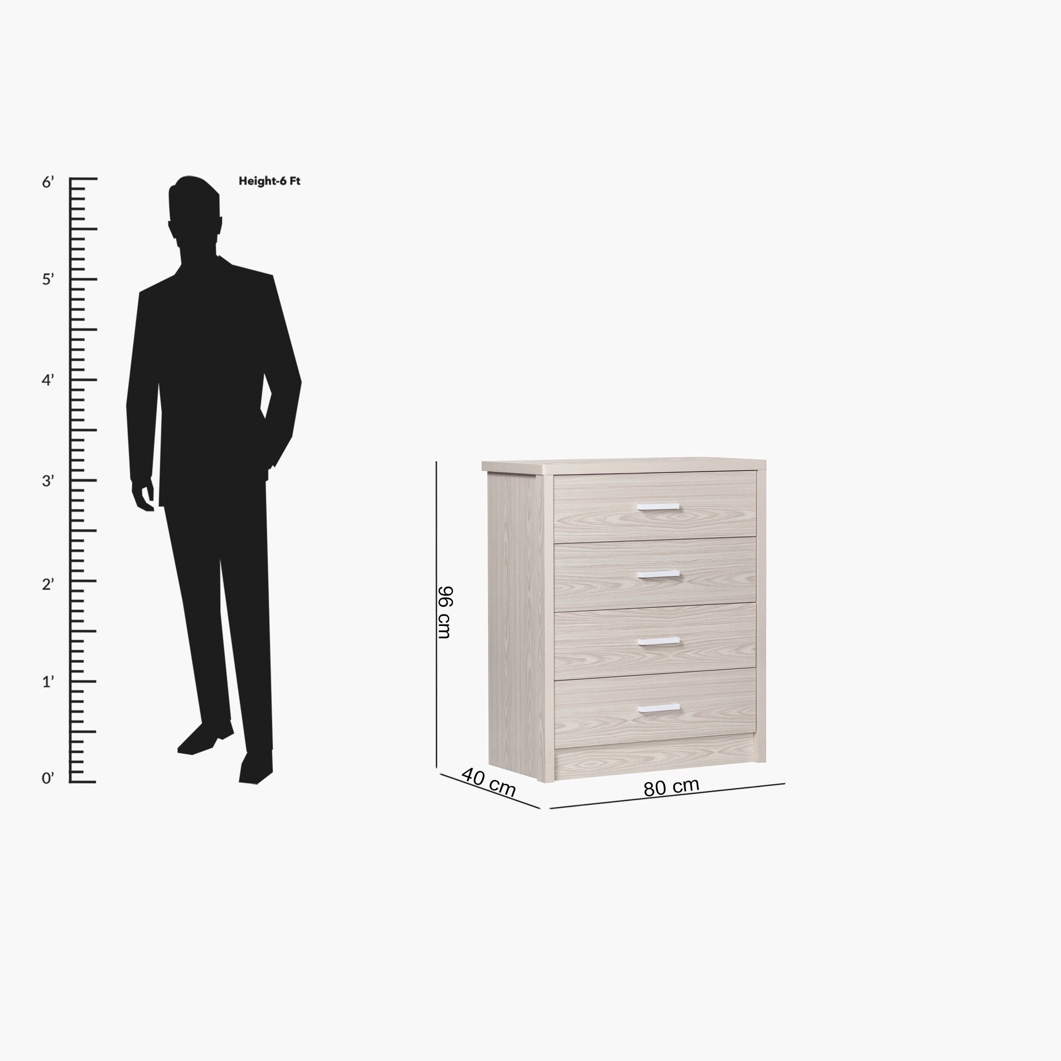 وحدة تخزين بـ4 أدراج من فانكوفر-hbxfurniture-dressersandchests-chestofdrawers-image-6