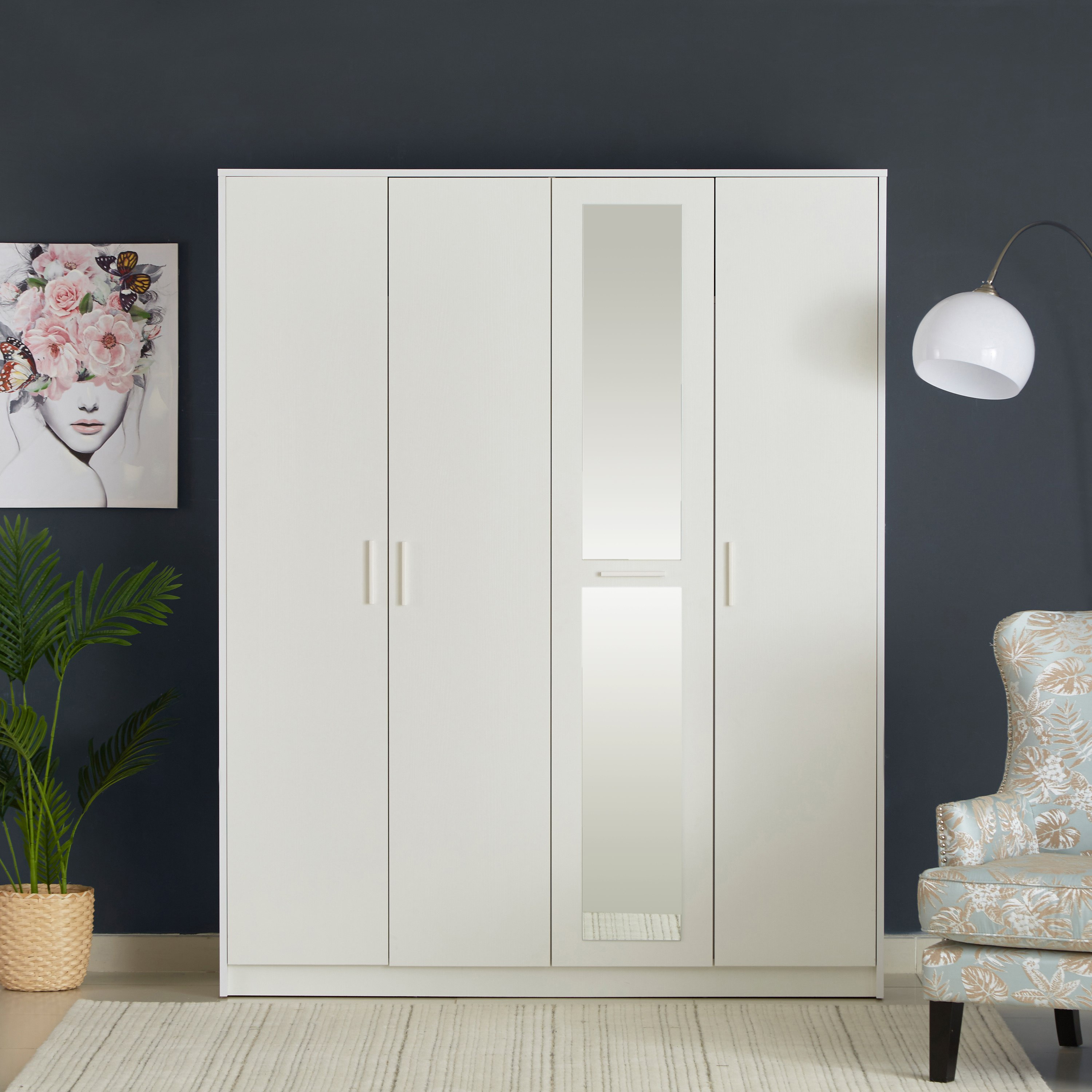 خزانة ملابس بـ4 أبواب ومرآة من بوسطن-hbxfurniture-wardrobes-image-2