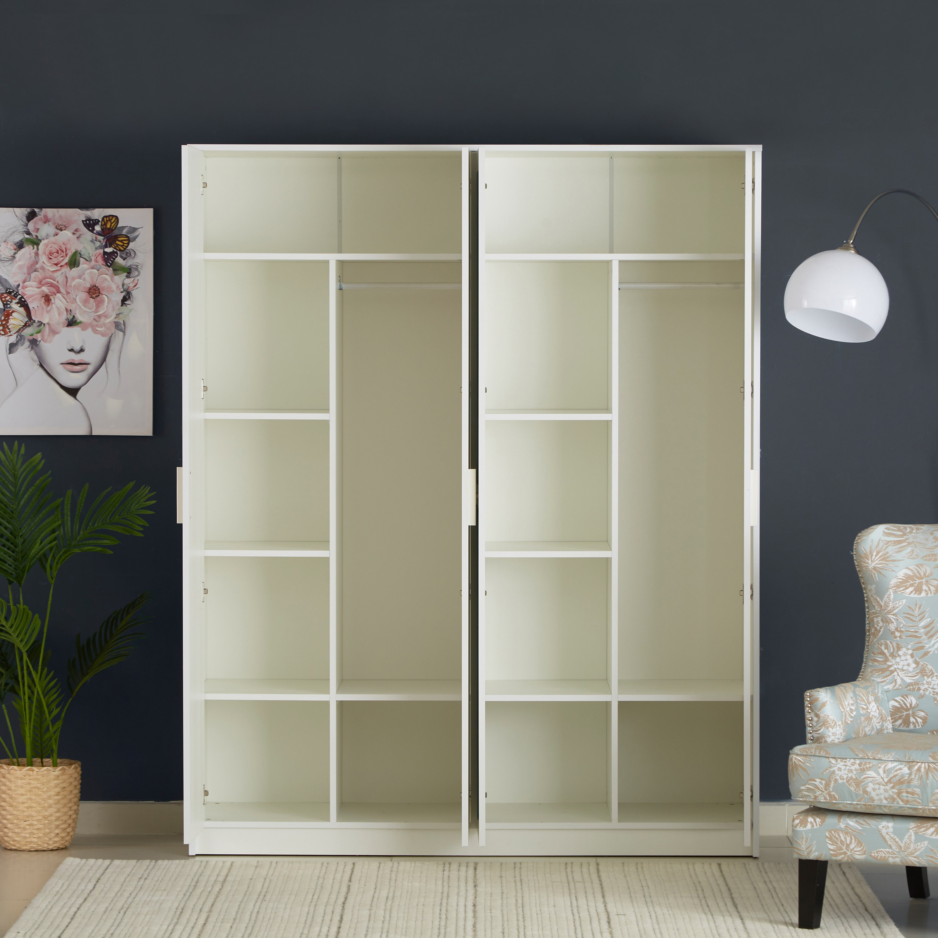 خزانة ملابس بـ4 أبواب ومرآة من بوسطن-hbxfurniture-wardrobes-image-4