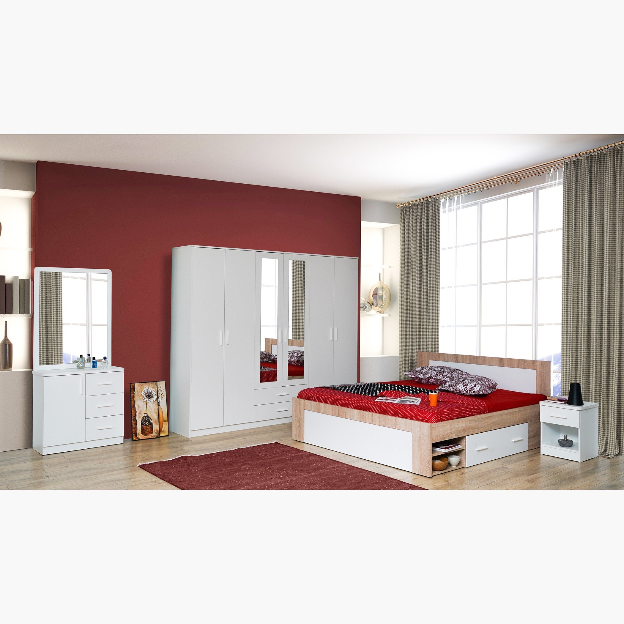 دولاب بـ 6-أبواب ودرجين ومرآة من بوسطن-hbxfurniture-wardrobes-image-6