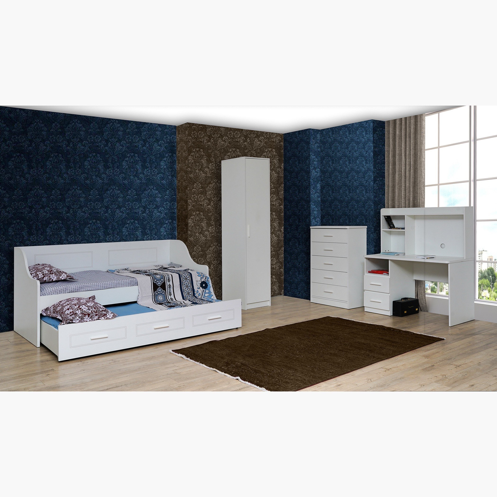 وحدة تخزين بـ5 أدراج من بوسطن-hbxfurniture-dressersandchests-chestofdrawers-image-5
