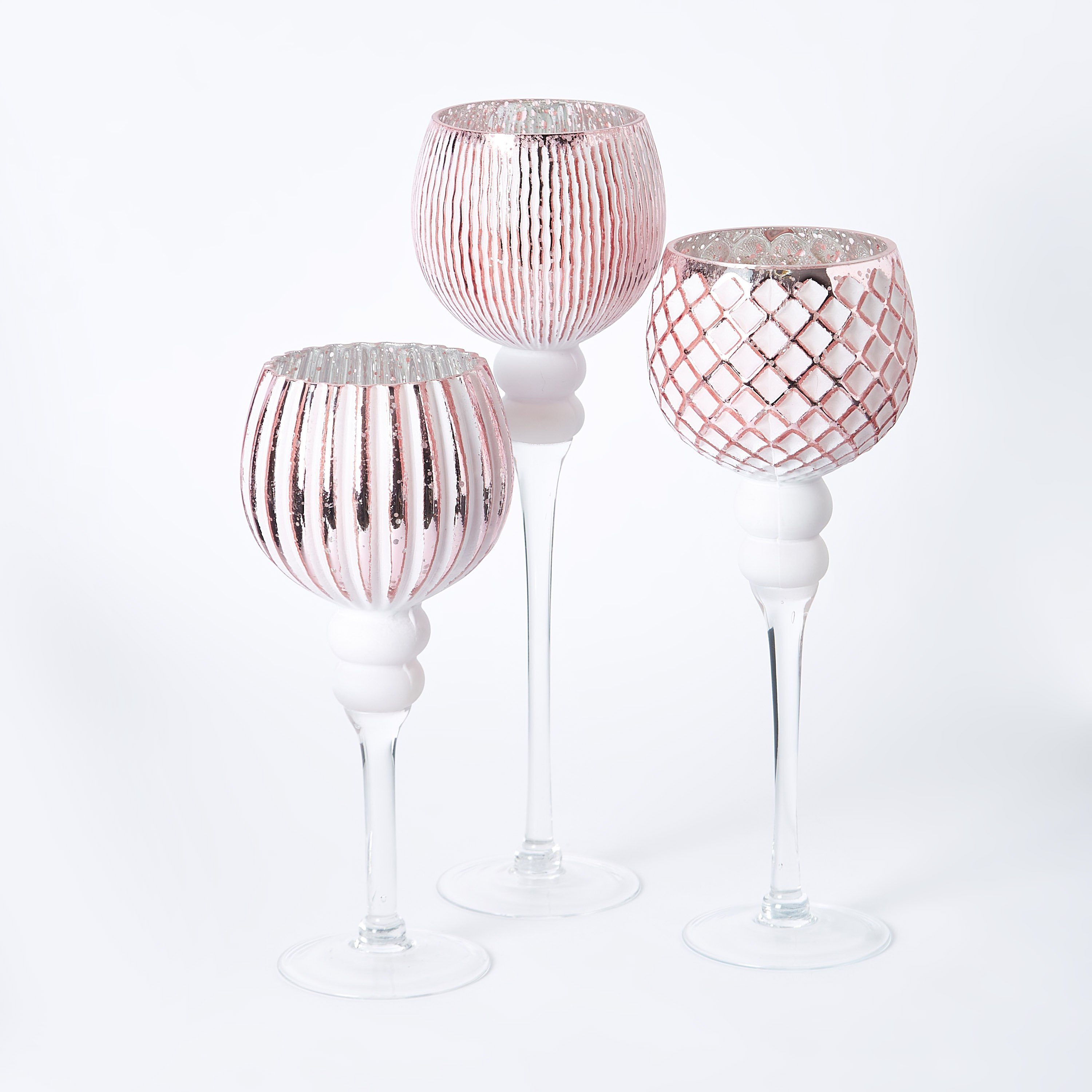 حامل شموع زجاجي من جورجيا - طقم من 3 قطع-hbxlivingroom-decorandaccessories-candleholders-image-5