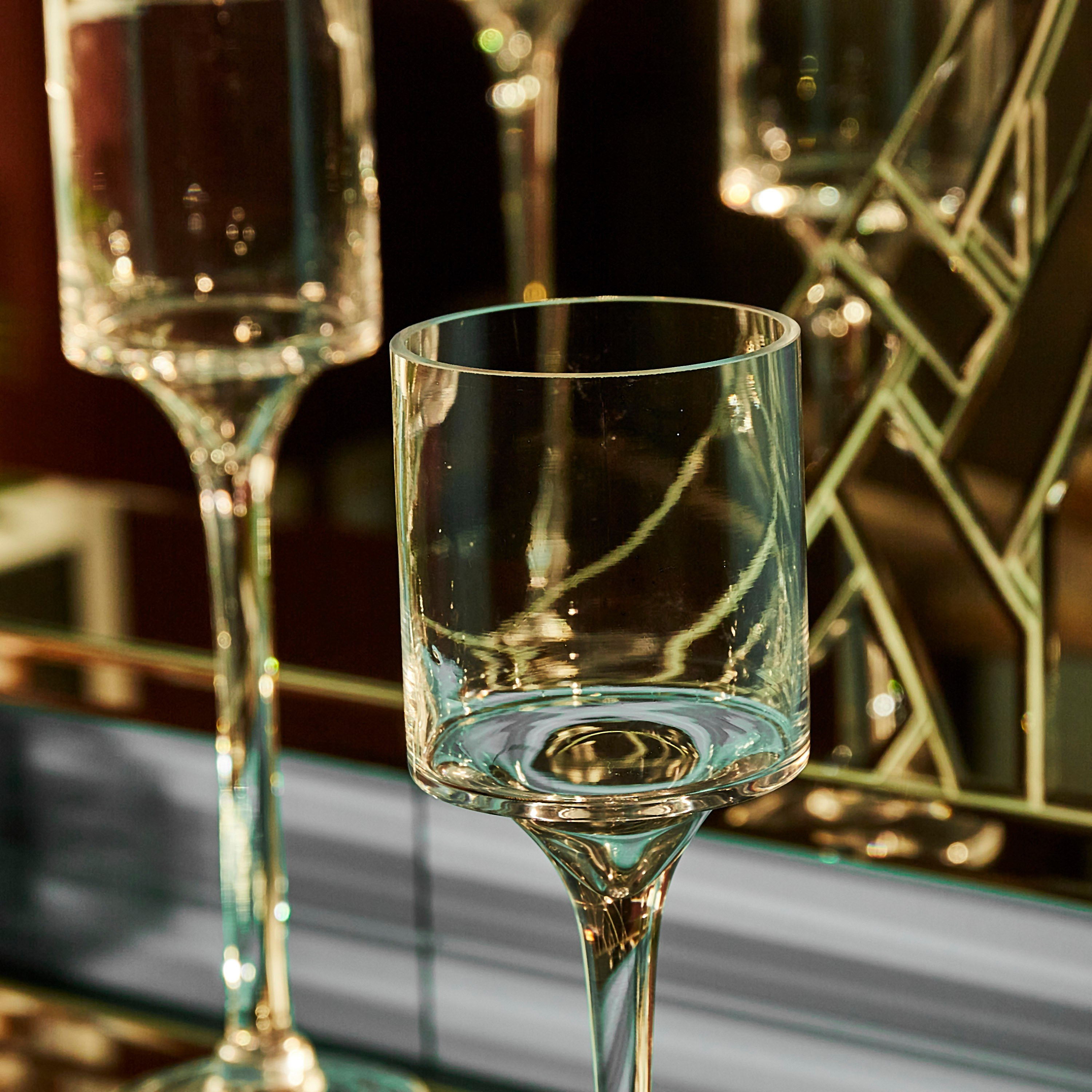 طقم حامل شموع زجاجي شفاف 3 قطع من جورجيا-hbxlivingroom-decorandaccessories-candleholders-image-4