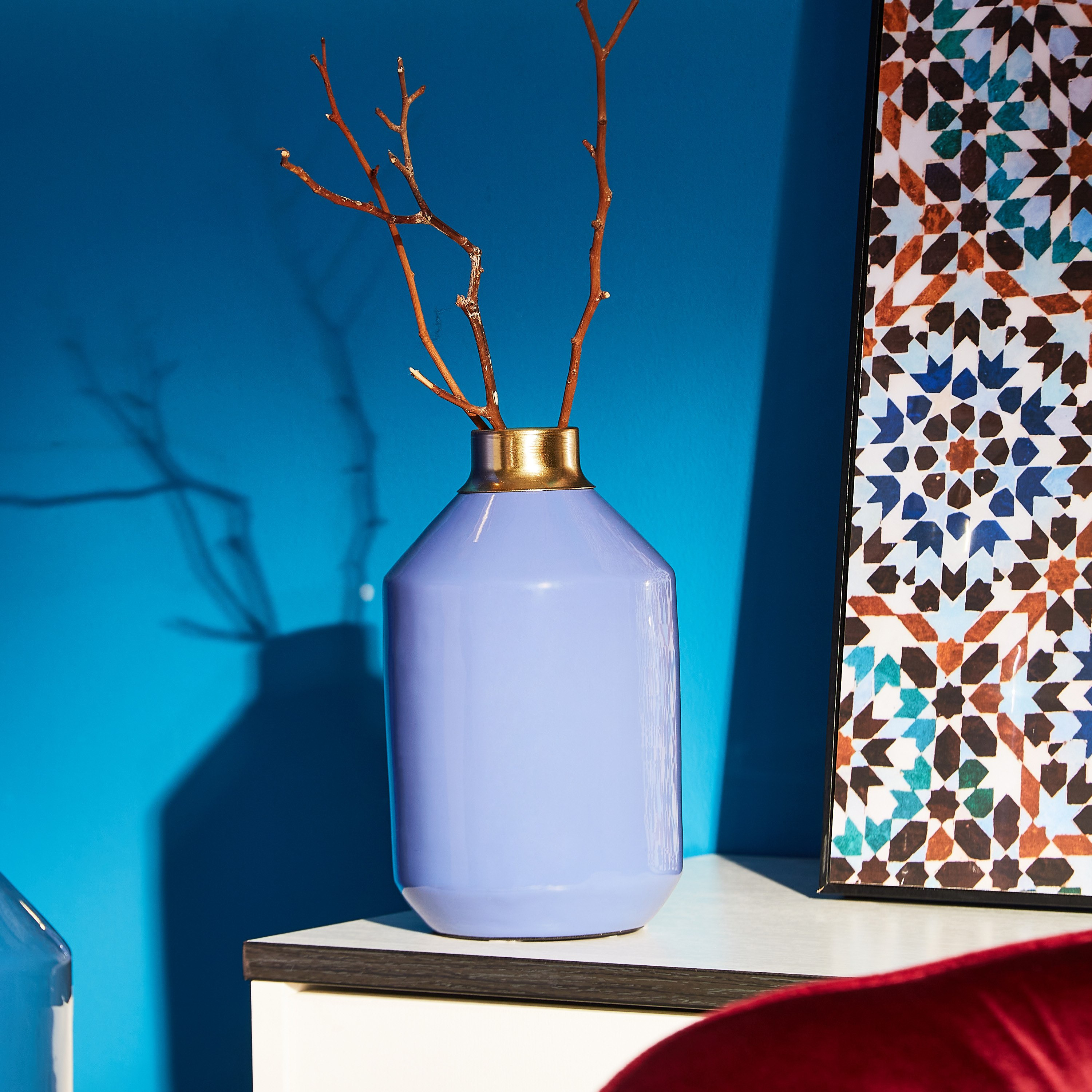 مزهرية ورد معدنية من آفرين - صغيرة-hbxbedroom-decorandaccessories-vases-image-4