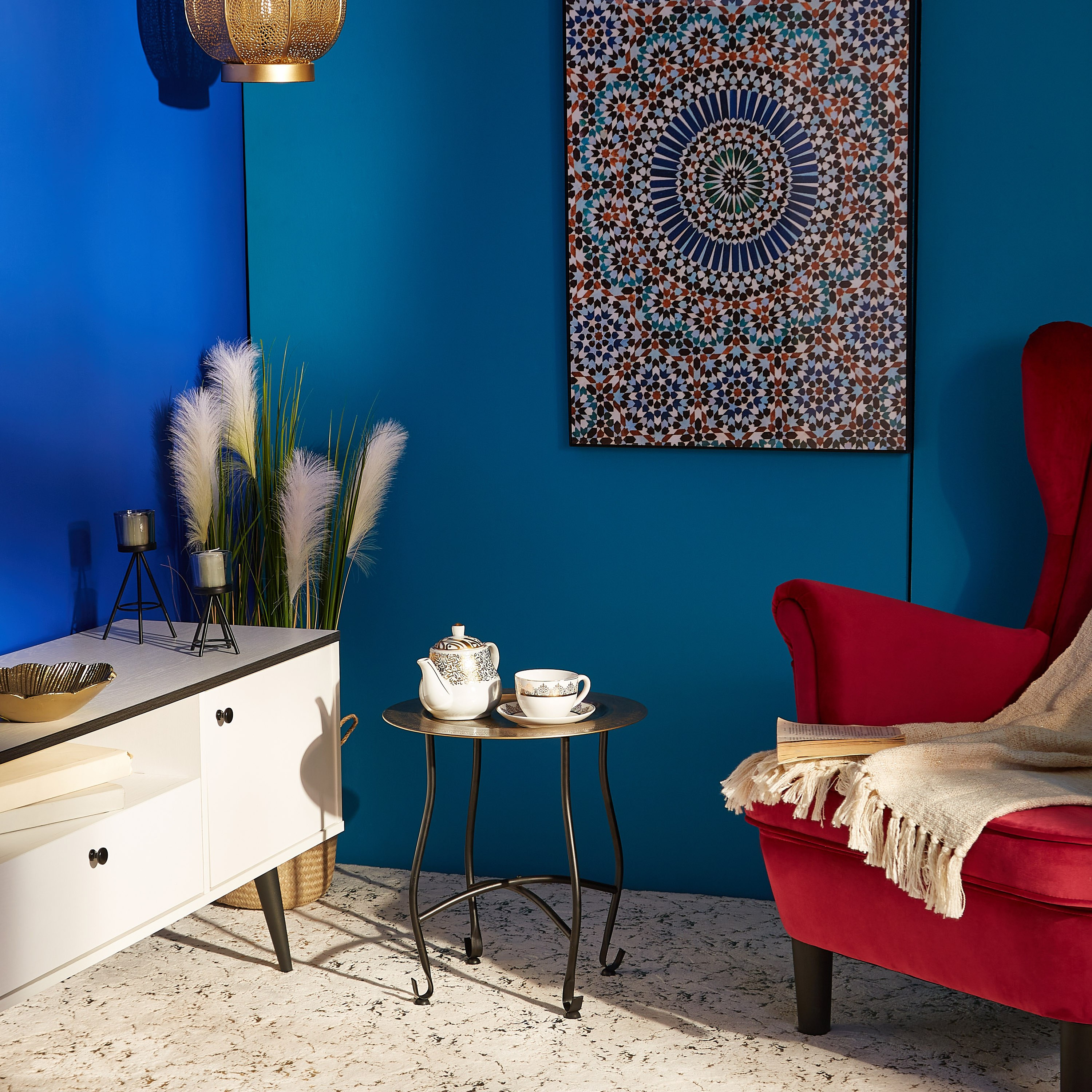 طاولة مغربيّة معدنيّة بتصميم محفور كاليجرافي من أفرين-hbxfurniture-livingroom-endtables-image-5