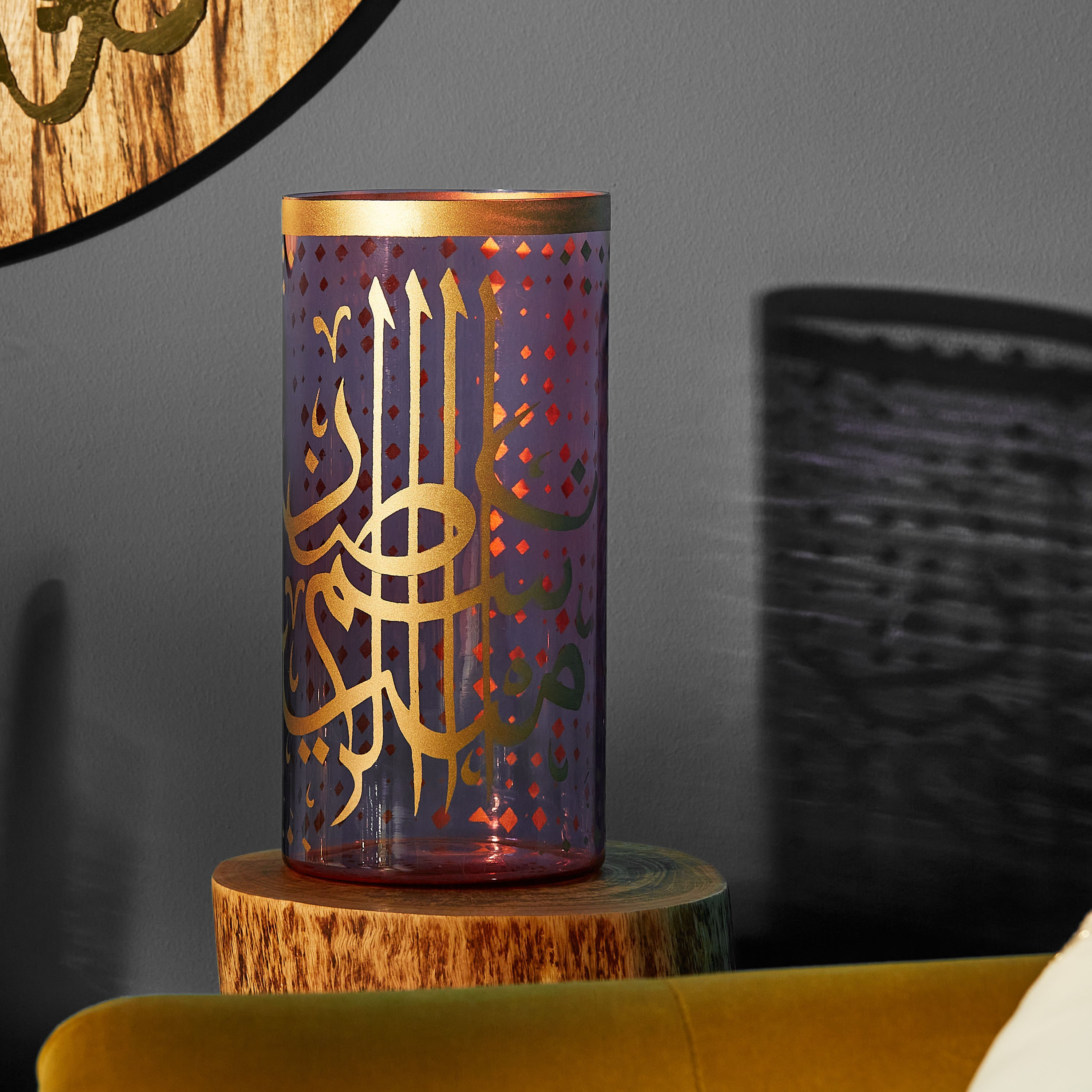 حامل شموع فوتيف زجاج محفور من أفرين-hbxlivingroom-decorandaccessories-candleholders-image-1