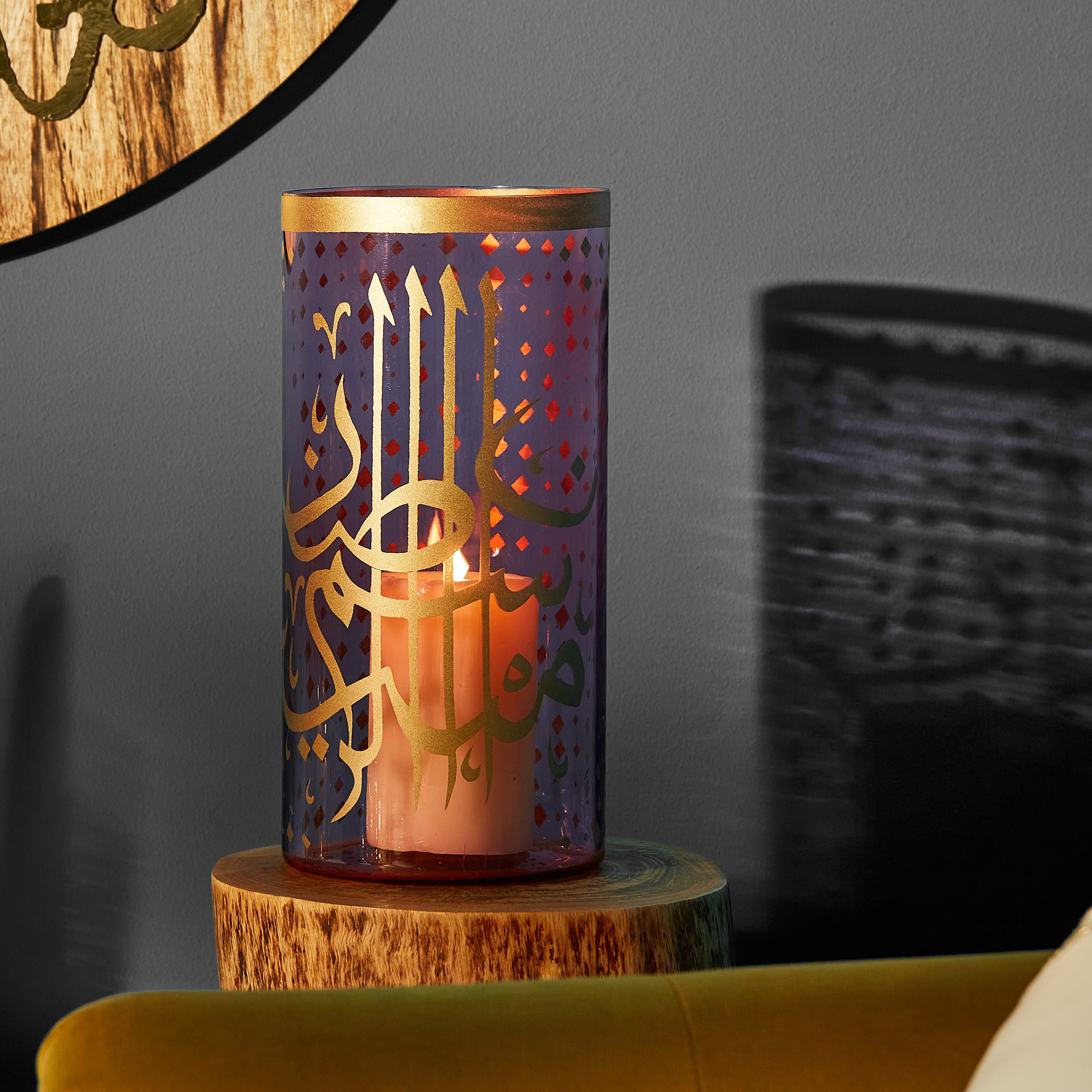 حامل شموع فوتيف زجاج محفور من أفرين-hbxlivingroom-decorandaccessories-candleholders-image-2