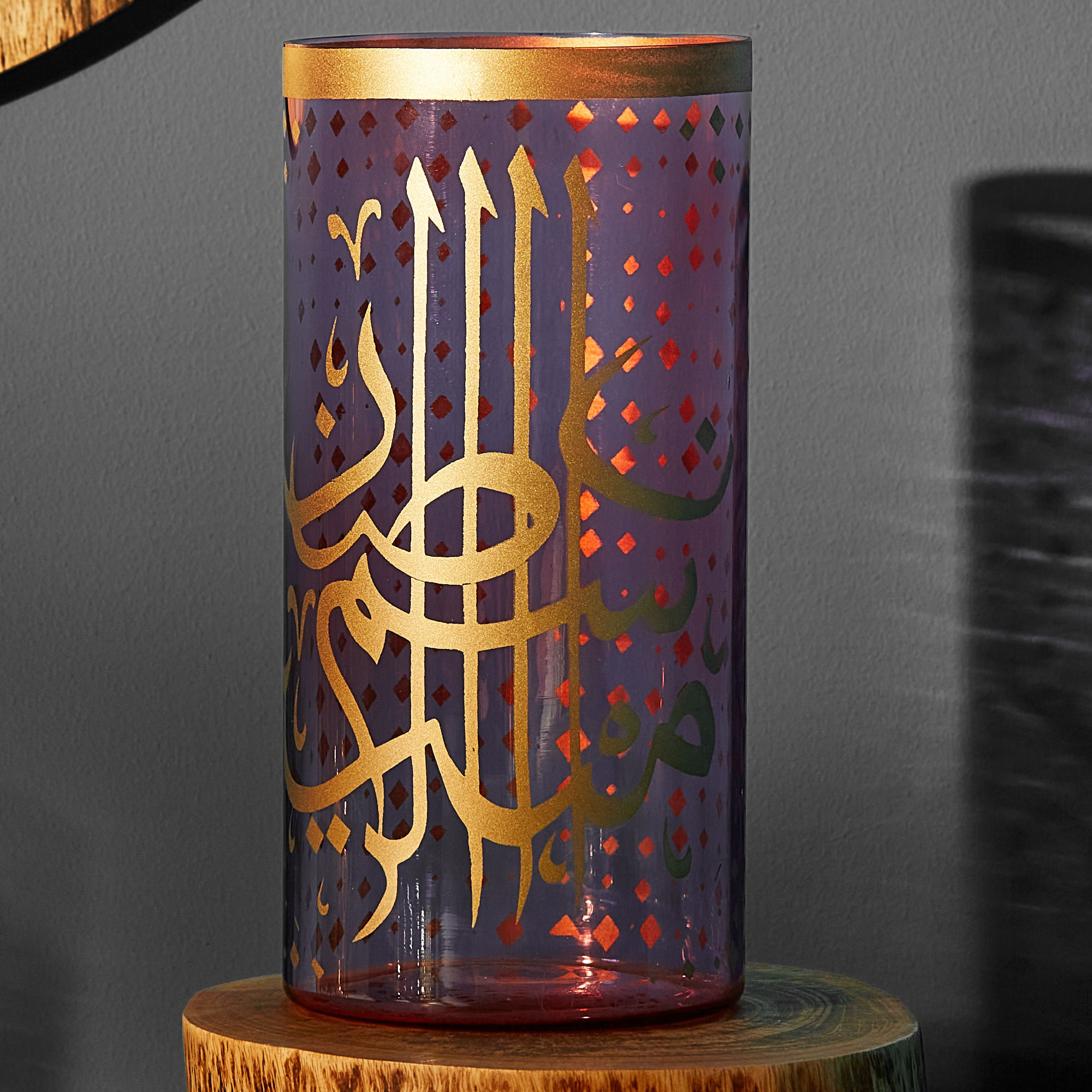 حامل شموع فوتيف زجاج محفور من أفرين-hbxlivingroom-decorandaccessories-candleholders-image-3