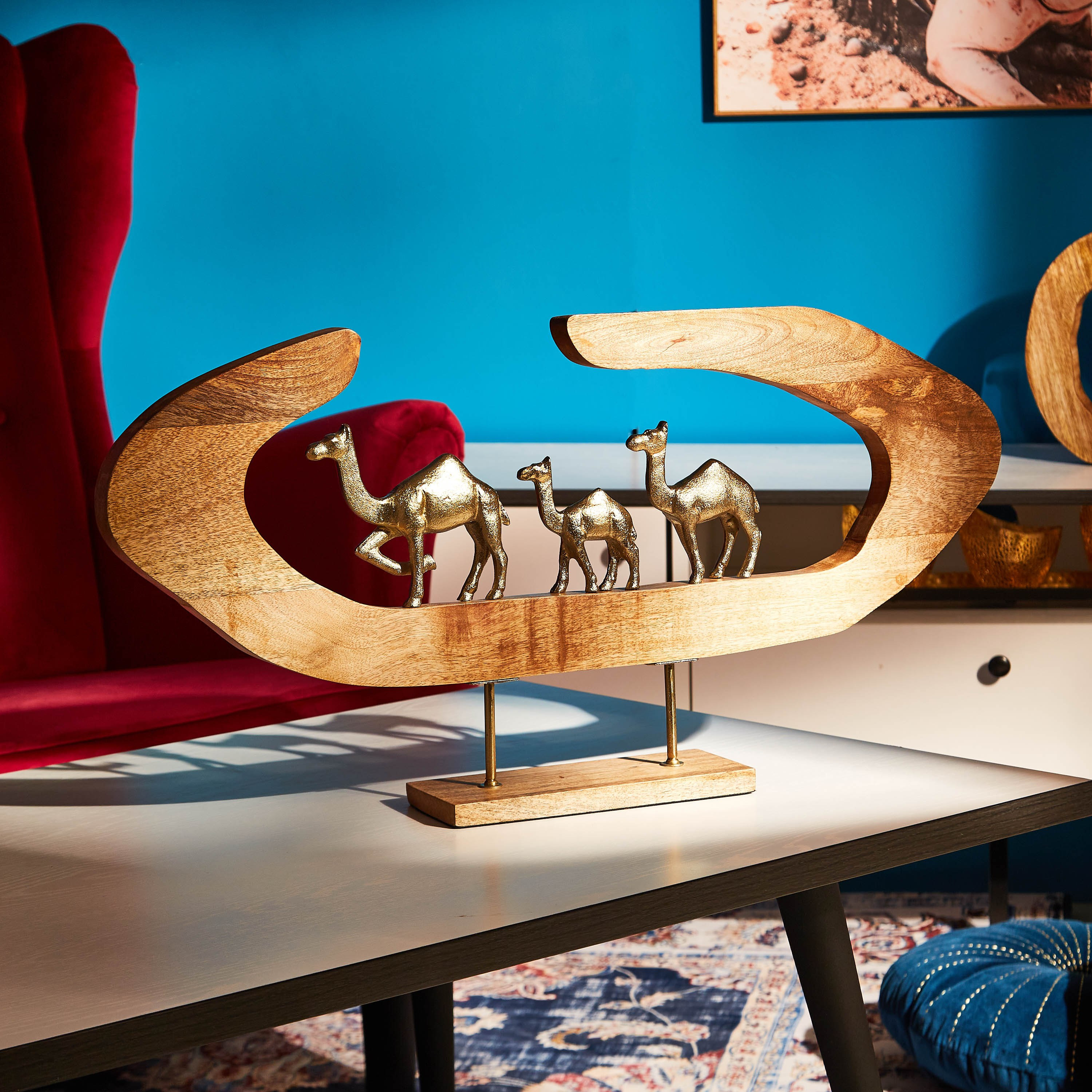قطعة ديكور من المعدن والخشب لعائلة جمال من أفرين-hbxhomeware-homedecor-figurinesandornaments-image-1