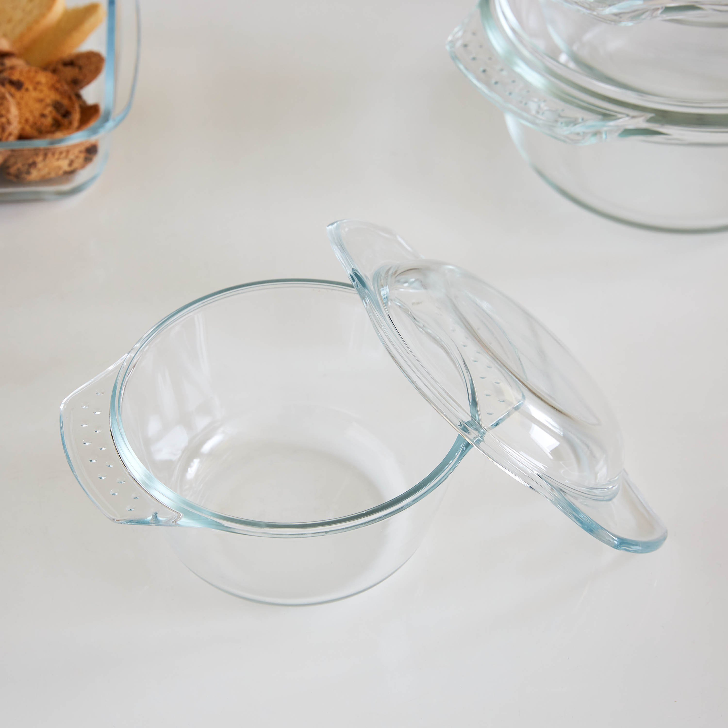 كسرولة بمقبض منقط بغطاء من جراسيا- 750 مل-hbxkitchen-bakeware-image-2