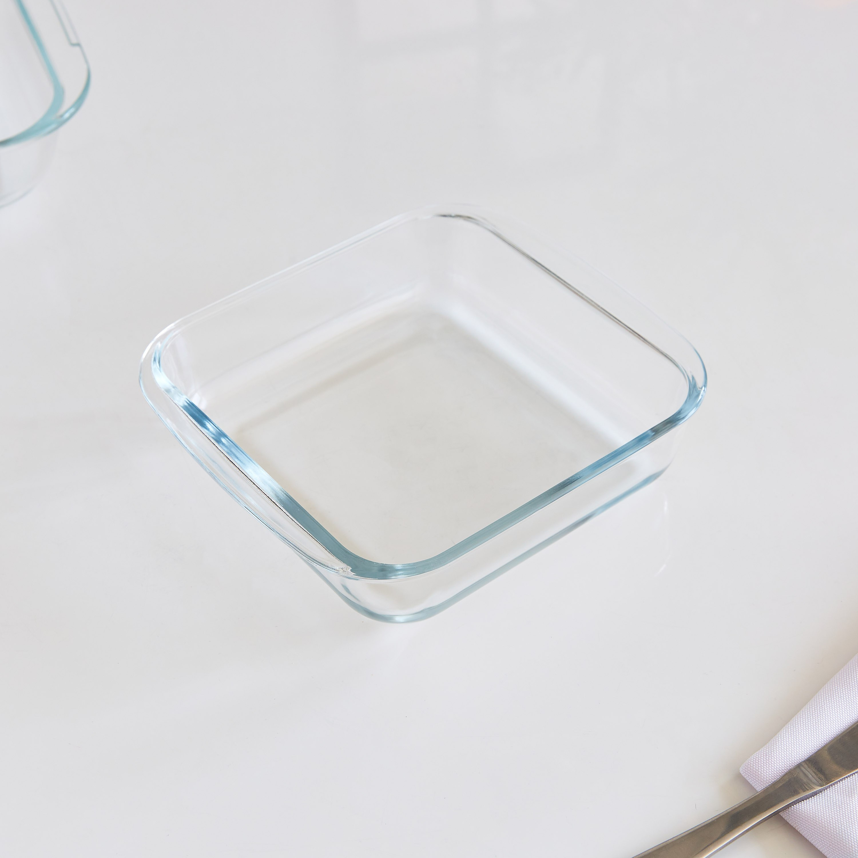 صحن خبز زجاجي مربع من جراسيا - 1.1 لتر-hbxkitchen-bakeware-image-2