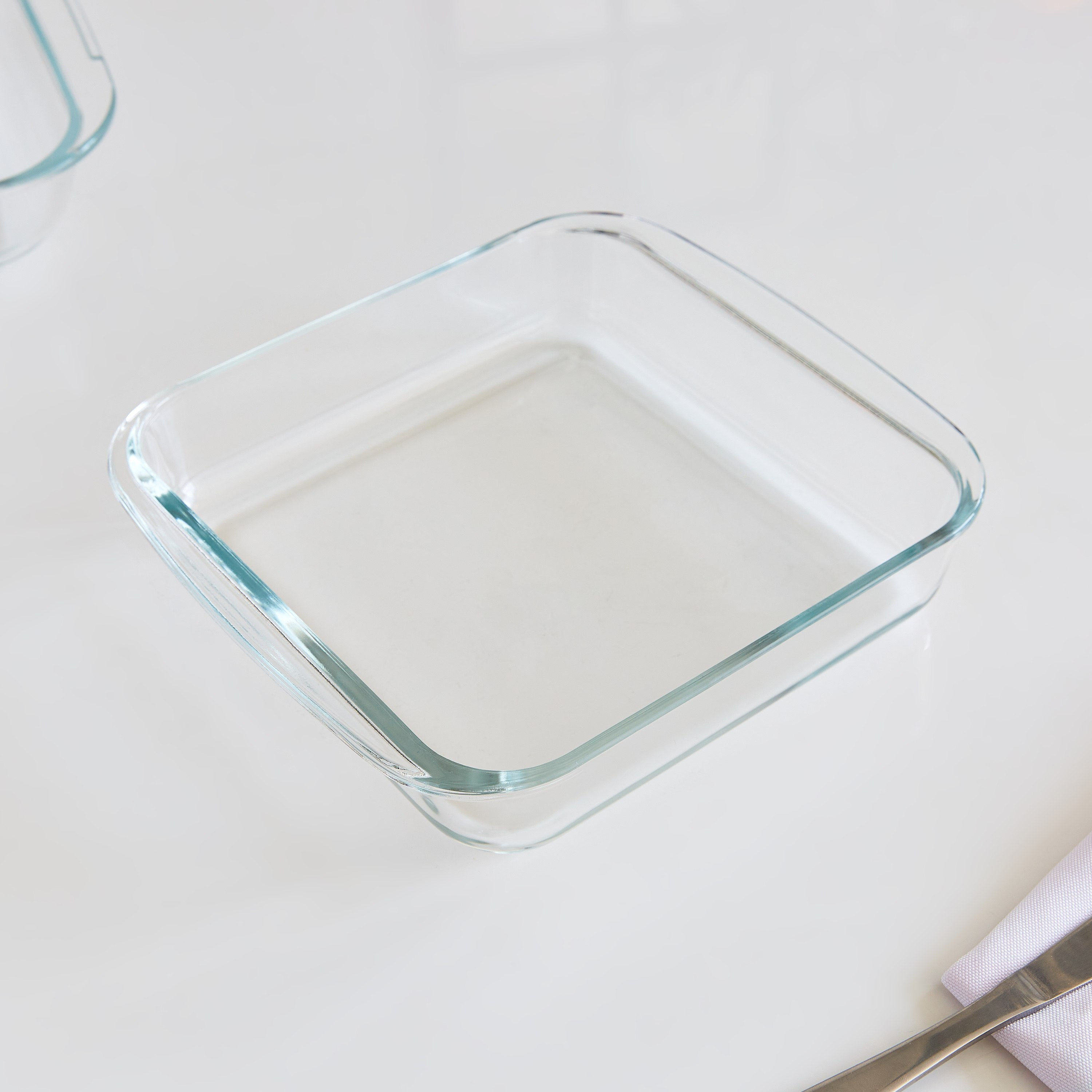 صحن خبز زجاجي مربع من جراسيا - 1.8 لتر-hbxkitchen-bakeware-image-2